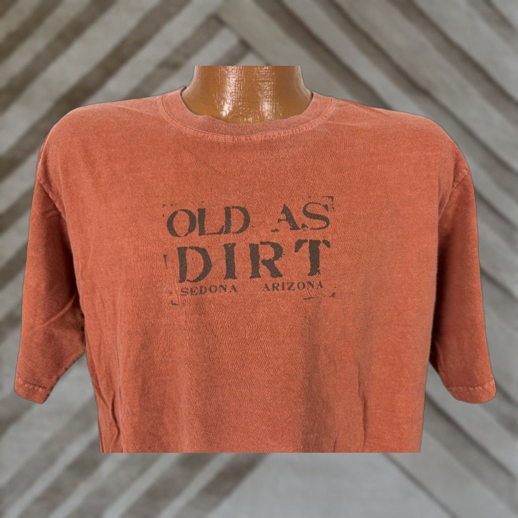 Vintage VINTAGE Sedona Arizona Shirt Earth Creations T-Shirt Man Orange 90s Graphic Print Southwest Old As Dirt - Mens Large Size US L / EU 52-54 / 3 - 1 Thumbnail