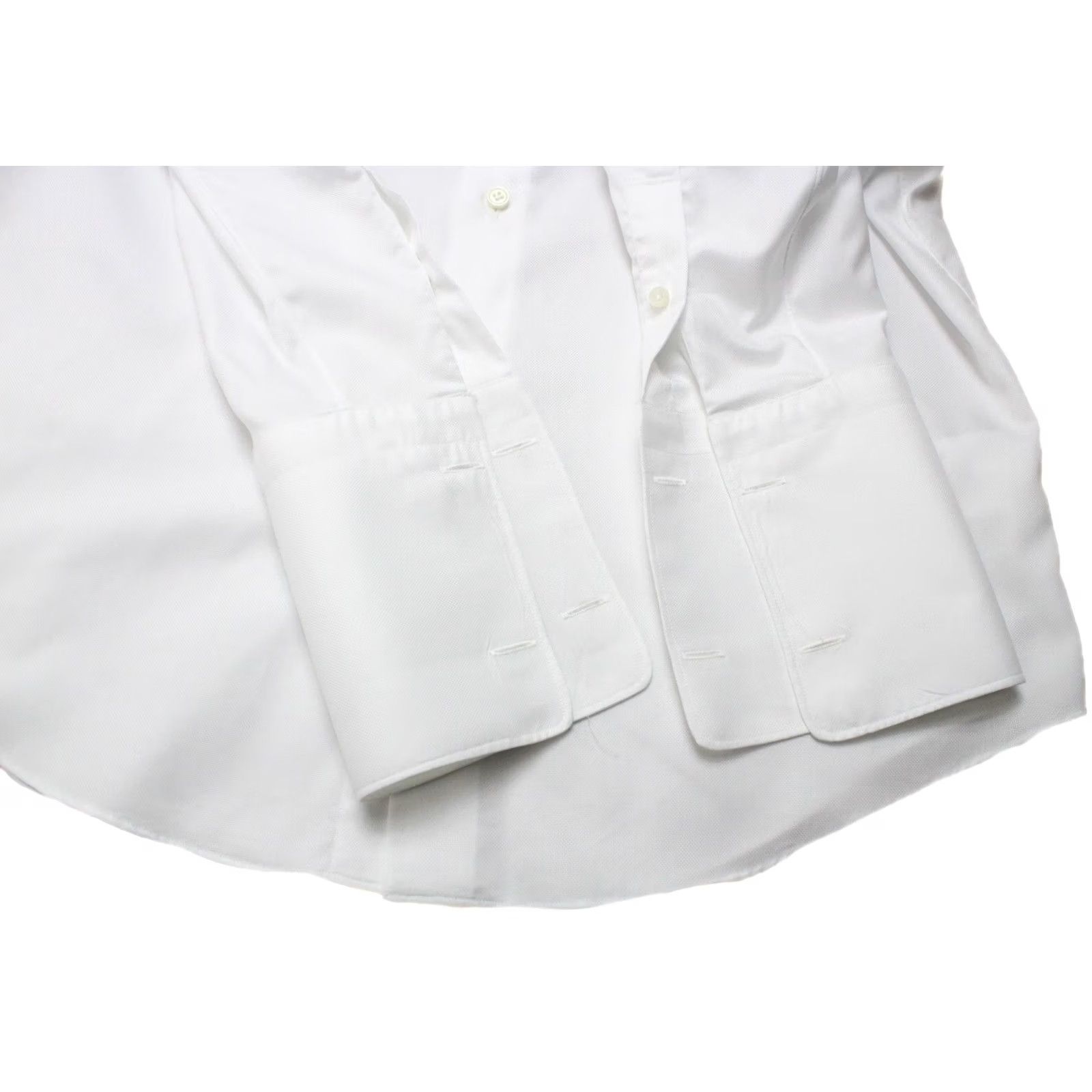 Suitsupply SUITSUPPLY Shirt Men S White Slim Fit Patterned Cutaway Collar Formal Button Up Size 36R - 5 Thumbnail