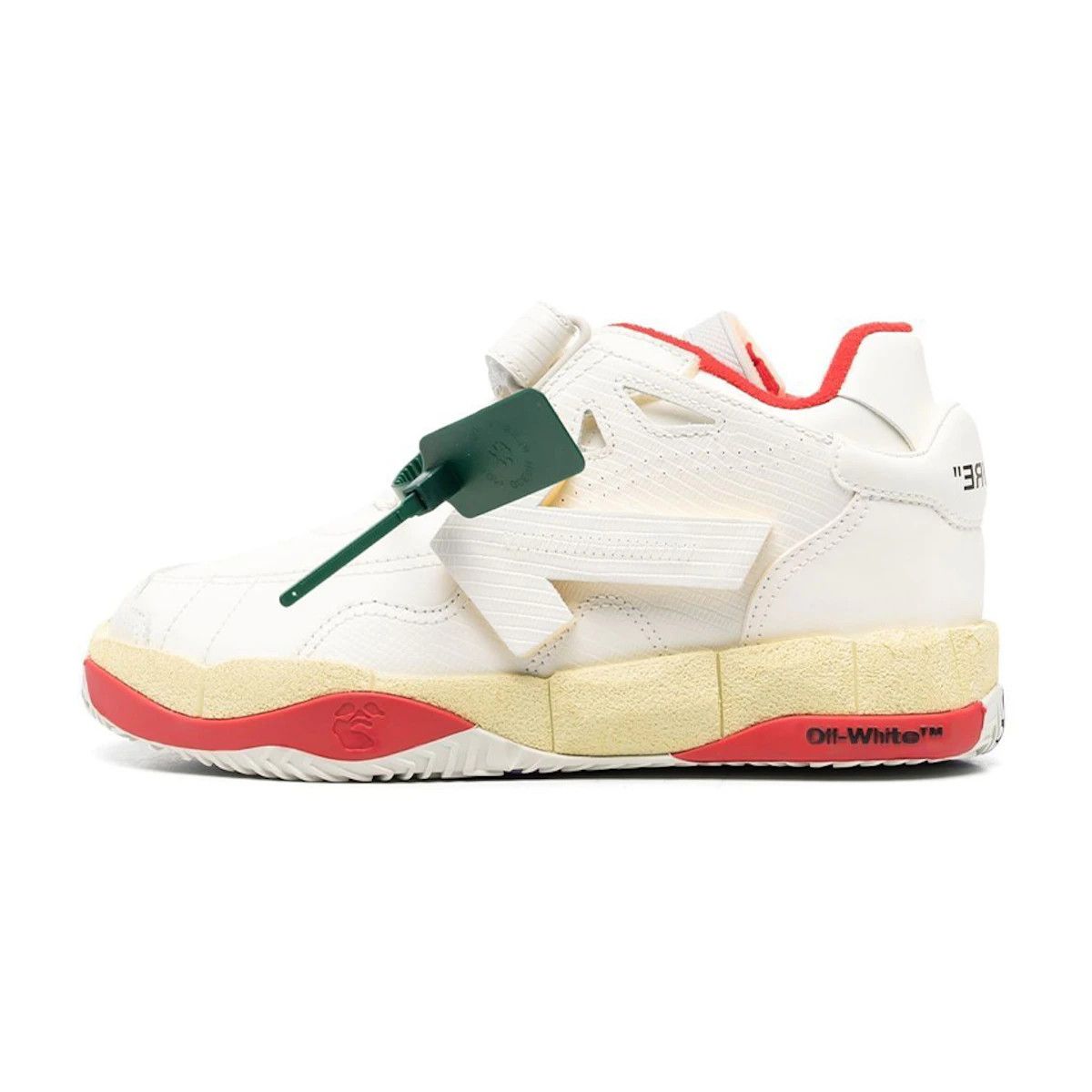 Off-White o1gr1nt0425 Puzzle Couture Low-Top Sneakers in White Size US 7 / EU 40 - 1 Thumbnail