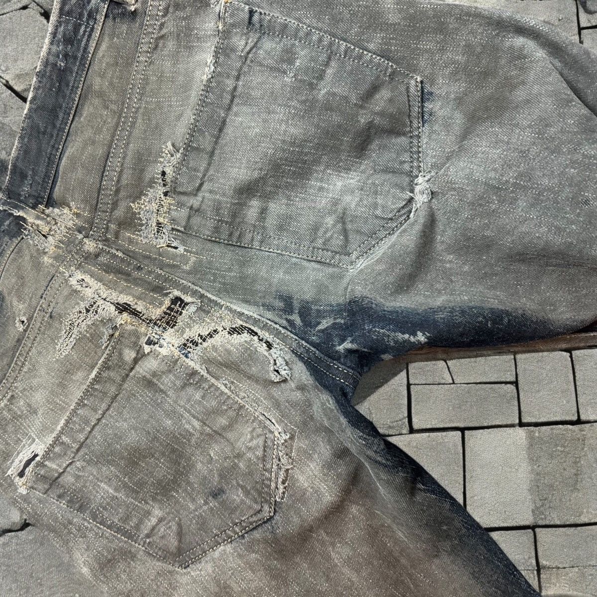 Rick Owens FW09 Rick Owens Hogwash Detroit Cut Denim Size US 30 / EU 46 - 3 Thumbnail