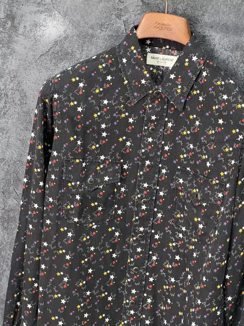Saint Laurent Paris saint laurent floral long sleeve shirt-2507 Size US S / EU 44-46 / 1 - 4 Thumbnail