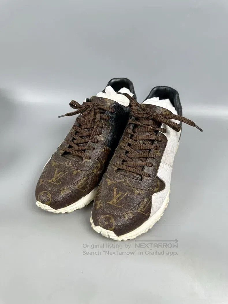 Louis Vuitton Louis Vuitton White-brown presbyopic sneakers Size US 7 / EU 40 - 3 Thumbnail