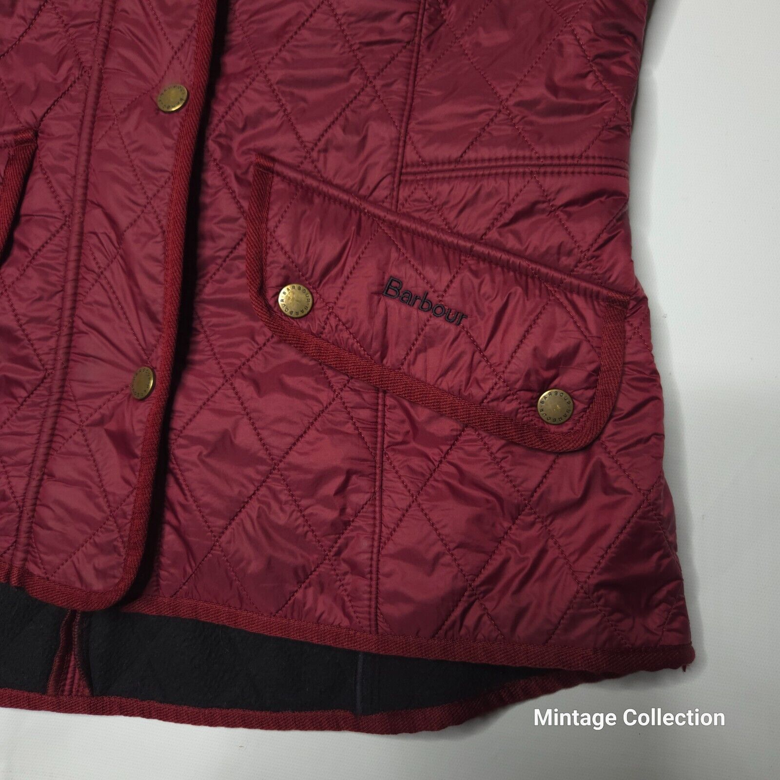 Barbour Barbour Cavalry Gilet Quilted Vest Fleece Lined Burgundy 10 Size L / US 10 / IT 46 - 3 Thumbnail