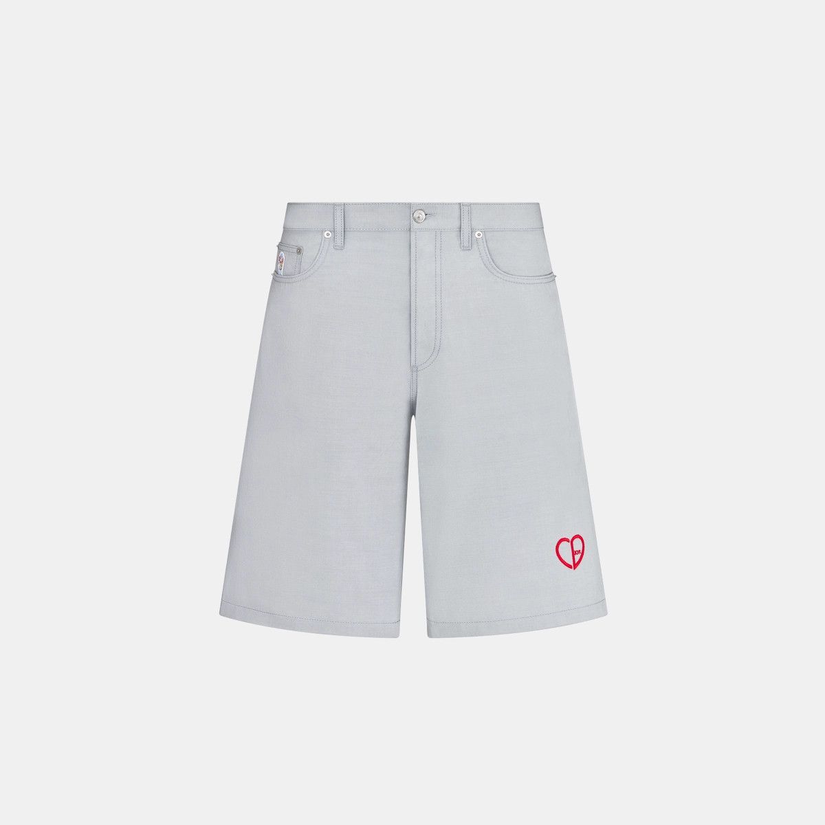Dior o1bcso1str0226 CD Heart Bermuda Shorts in Grey Size US 32 / EU 48 - 1 Thumbnail