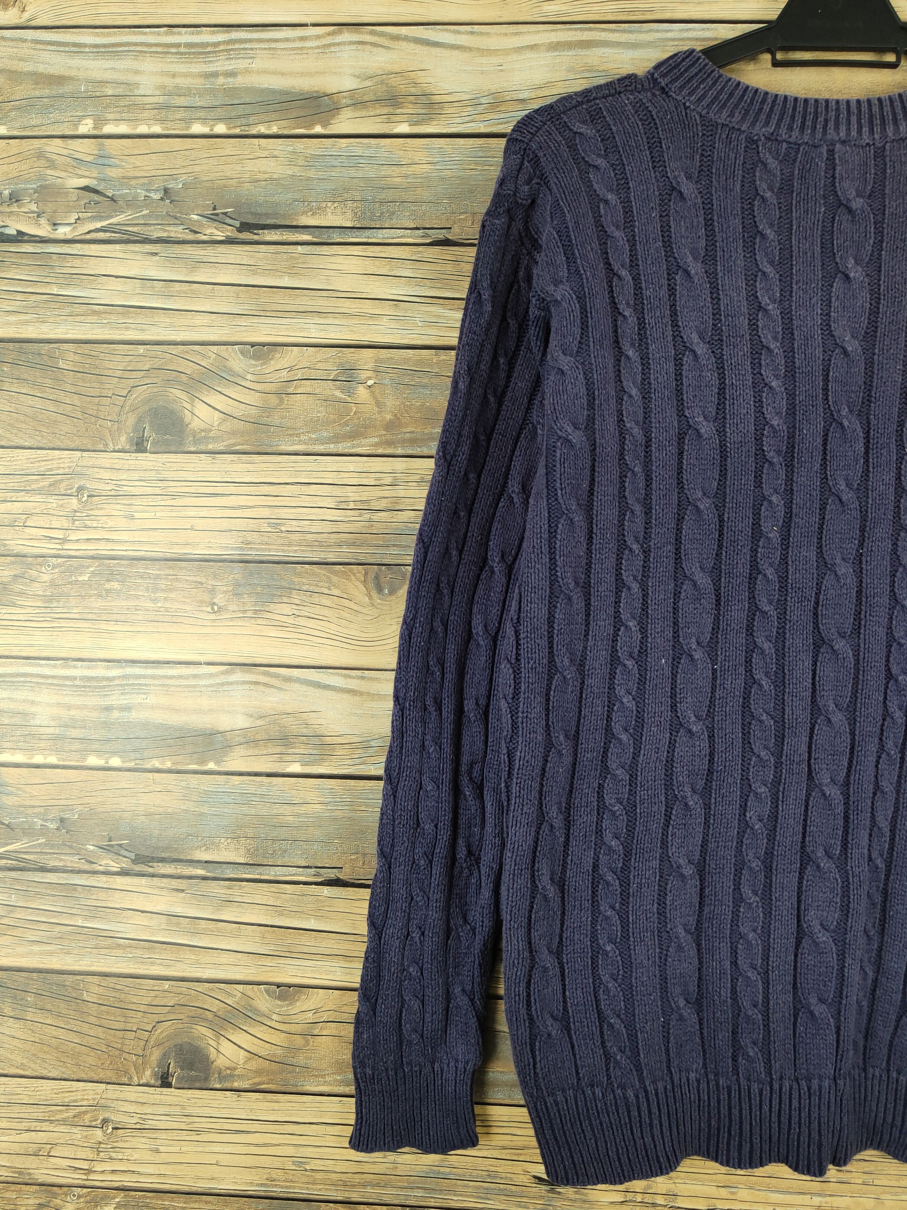 Aran Isles Knitwear × Japanese Brand × Vintage Japanese Brand Navy Faded Knitwear Sweatshirts #W1006 Size US M / EU 48-50 / 2 - 8 Thumbnail