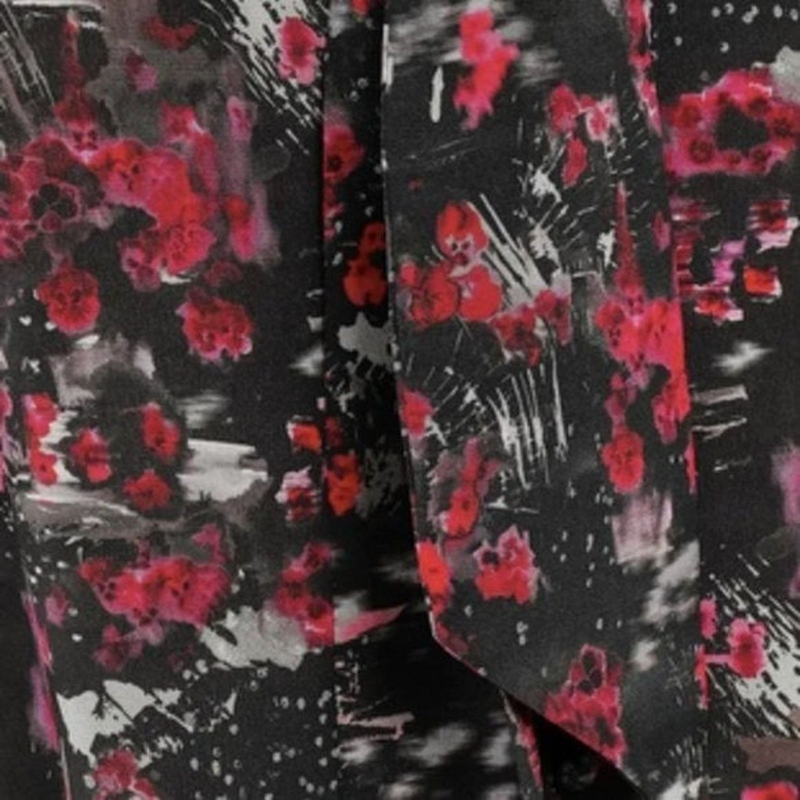 Iro Iro Equip cutout printed silk crepe dress red and black Size S / US 4 / IT 40 - 6 Thumbnail