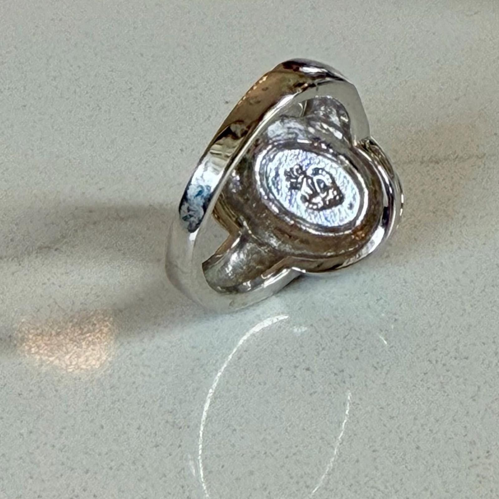 Other Premier Designs Spice Ring Red Cabochon Silver Tone VTG 8 Size ONE SIZE - 7 Thumbnail