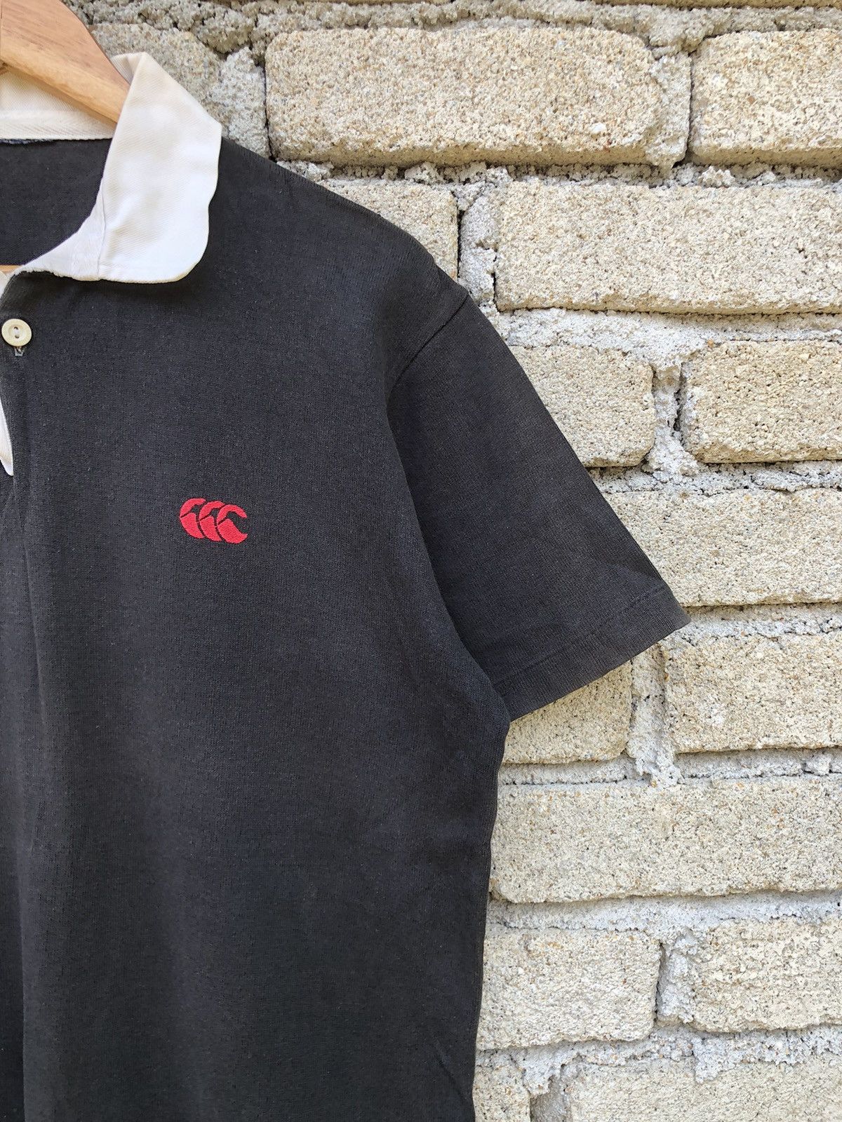 Canterbury of New Zealand Vintage Sunfaded Canterbury Polo Rugby Shirts Size US L / EU 52-54 / 3 - 6 Thumbnail