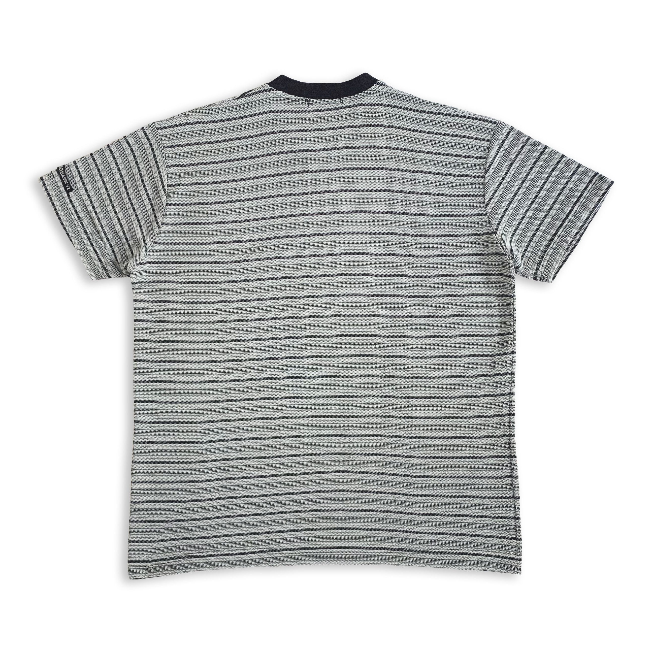 Versace Vintage 90s VERASCE CLASSIC V2 T shirt Tee V Neck Striped Size US M / EU 48-50 / 2 - 3 Thumbnail