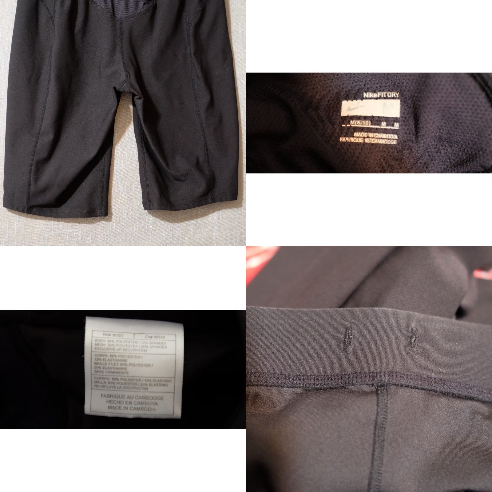 Nike Nike Fit Dri Knee Length Leggings Shorts Running Black Women's M Size 32" / US 10 / IT 46 - 8 Thumbnail