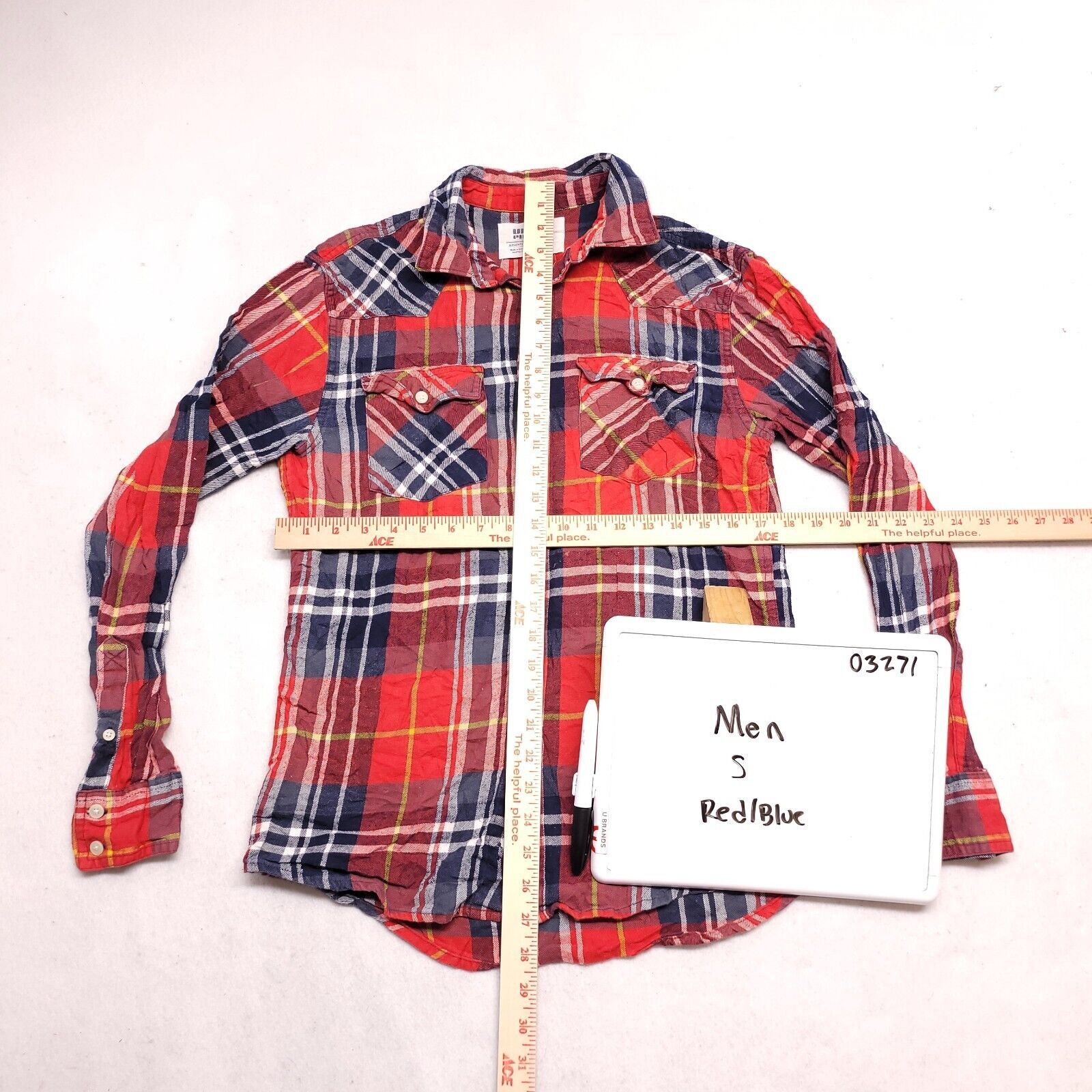 Urban Pipeline Urban Pipeline Madras Flannel Button Shirt Mens Size S Red Size US S / EU 44-46 / 1 - 5 Thumbnail