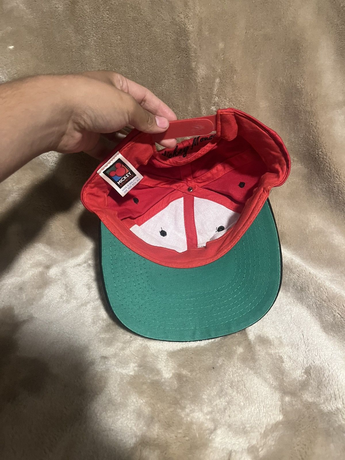 Disney × Mickey Unlimited × Vintage Vintage 90’s Micky Unlimited Micky mouse Red Dad Hat Size ONE SIZE - 5 Thumbnail