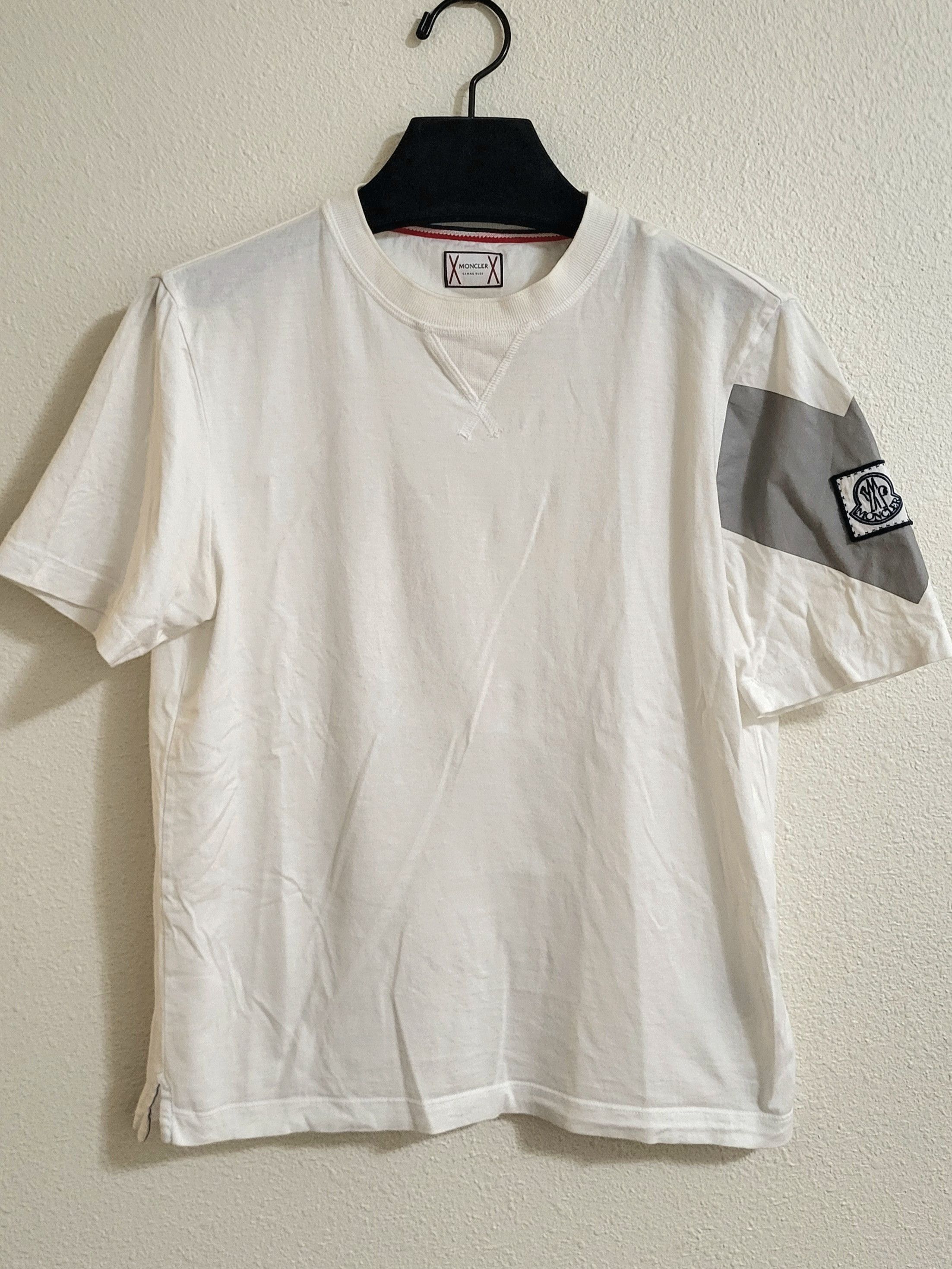 MONCLER GAMME BLEU ワッペン ロゴカットソー Tシャツ L