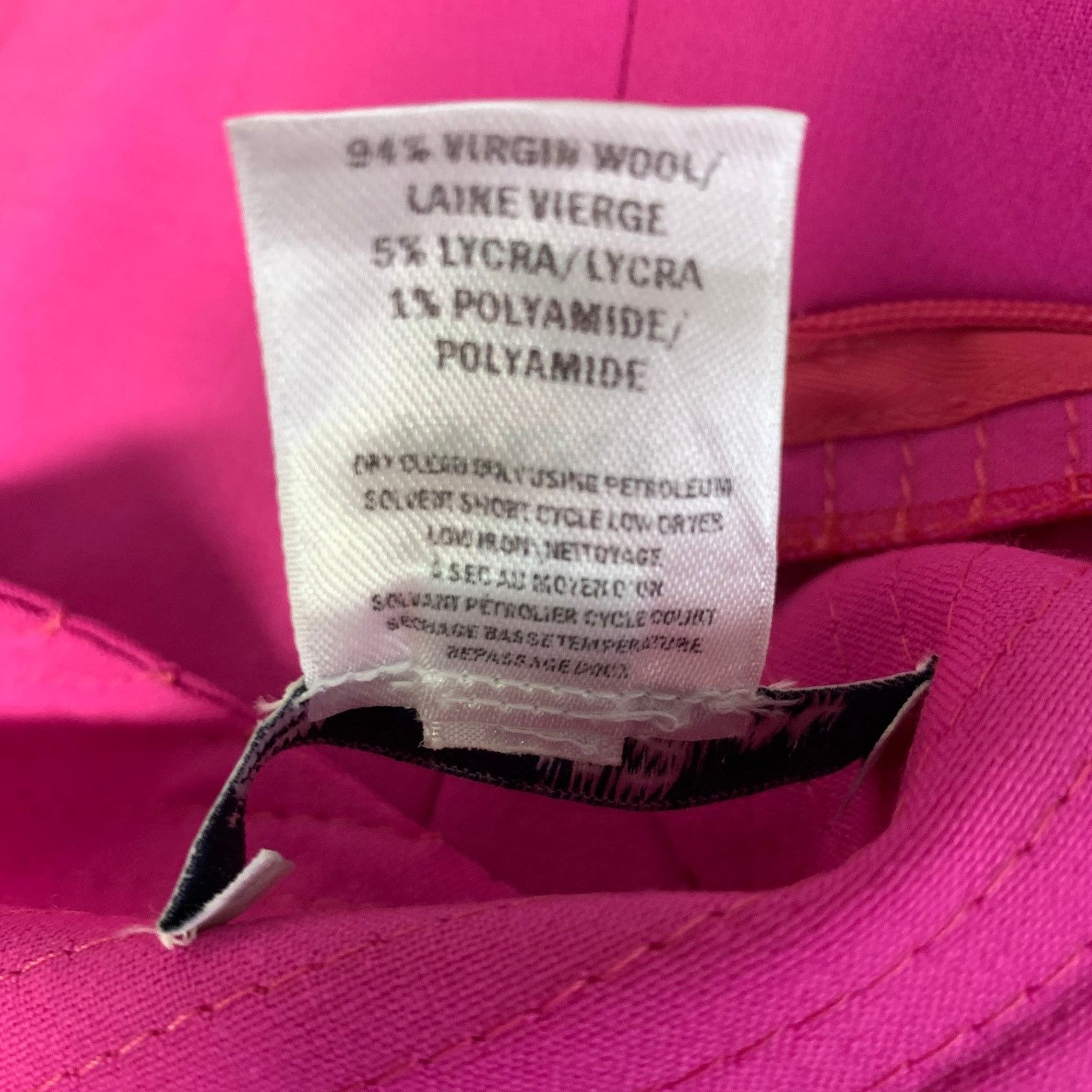 Oscar De La Renta OSCAR DE LA RENTA Pink Fuchsia Wool Sleeveless Dress Sz 8 Size M / US 6-8 / IT 42-44 - 5 Thumbnail