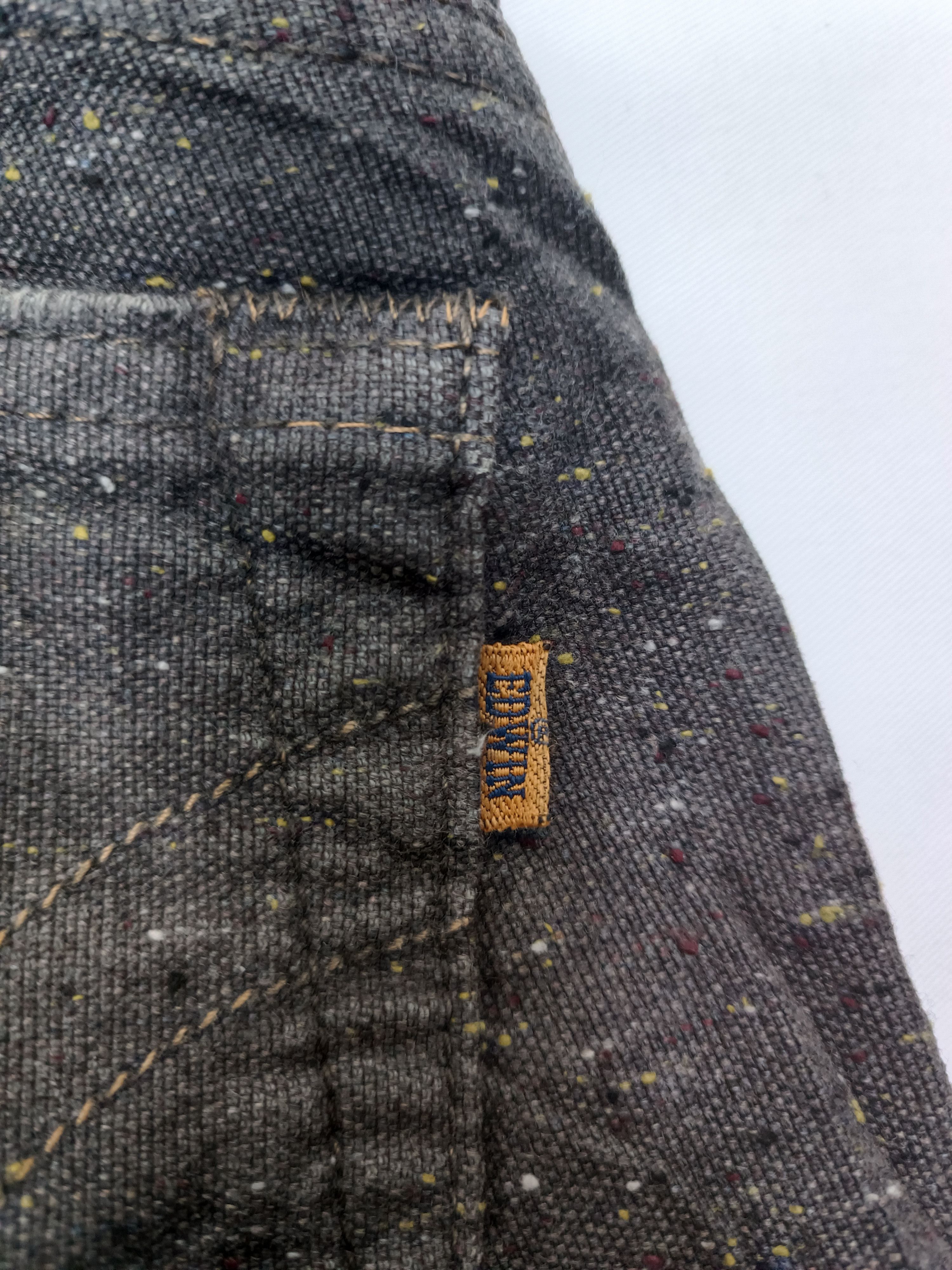 Edwin Vintage Edwin 505 Orange Tab Sun Faded Black Jeans Size US 32 / EU 48 - 11 Thumbnail