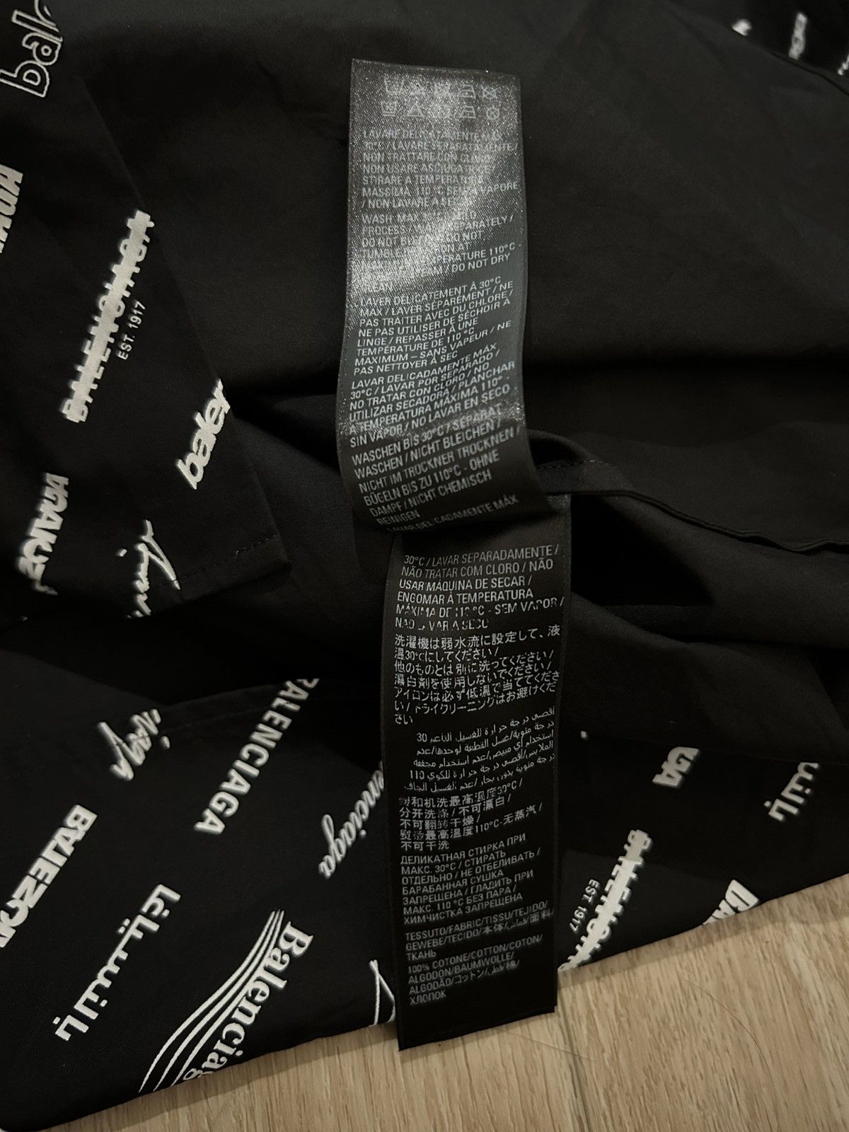 Balenciaga Balenciaga Button Up Long Sleeve Shirt Logo Print Size US XXS / EU 40 - 3 Thumbnail