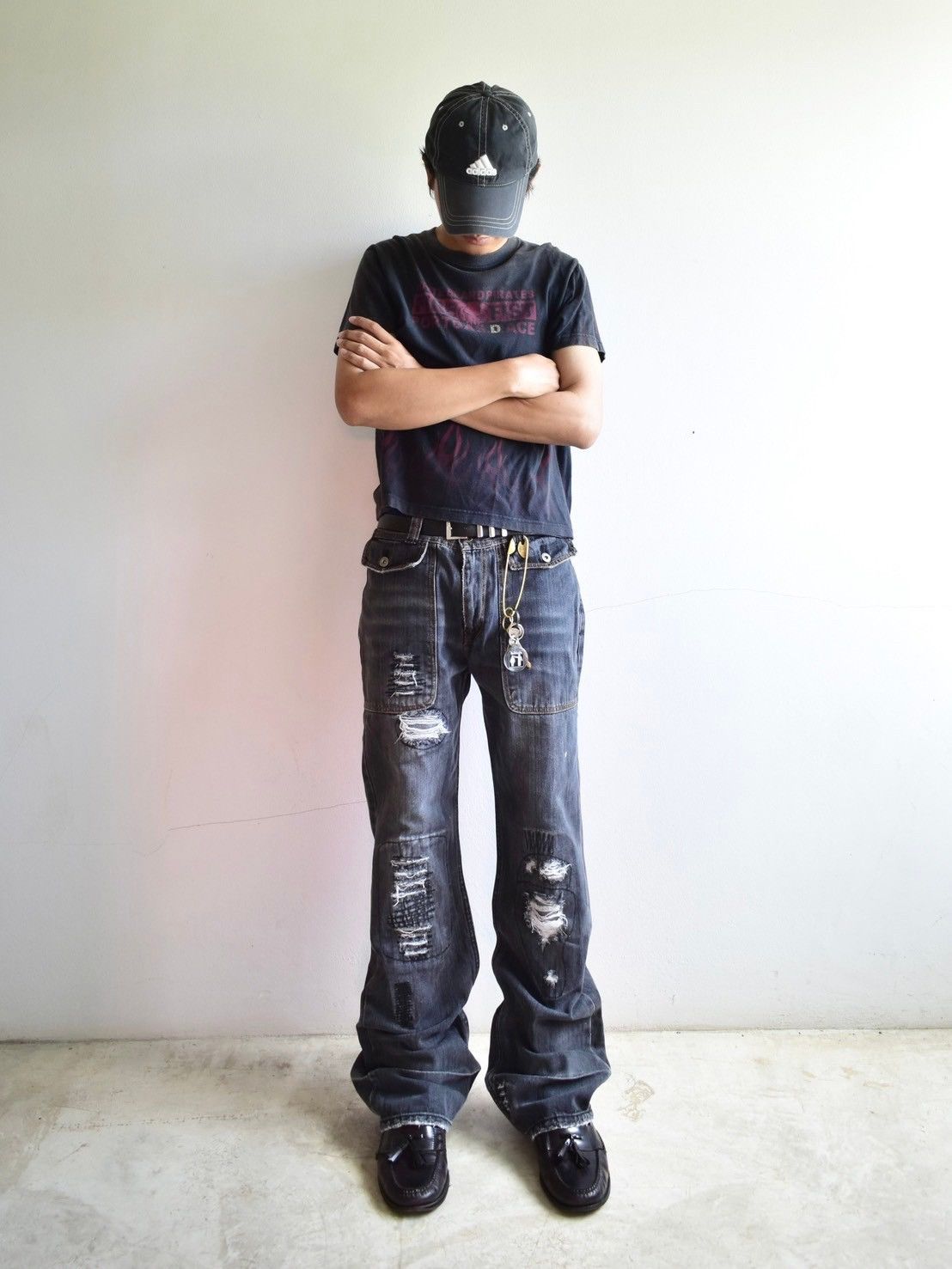 Japanese Brand Vintage Freebeat Diag Flared Pants Size US 33 - 4 Thumbnail