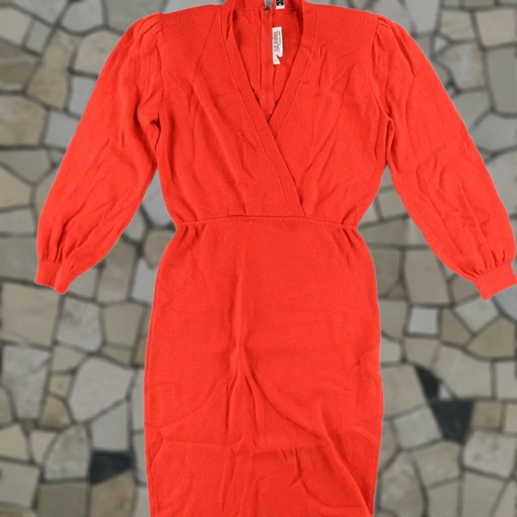 Vintage VTG St. John by Marie Gray Santana Knit BTK Dress Red Women's 10 Size L / US 10 / IT 46 - 1 Thumbnail