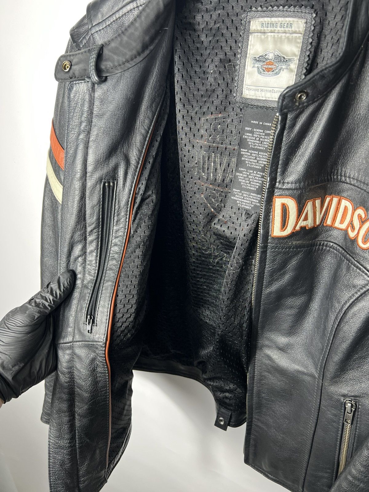 Harley Davidson Vintage rare Racing Harley Davidson Leather Bikers Jacket Size M / US 6-8 / IT 42-44 - 5 Thumbnail