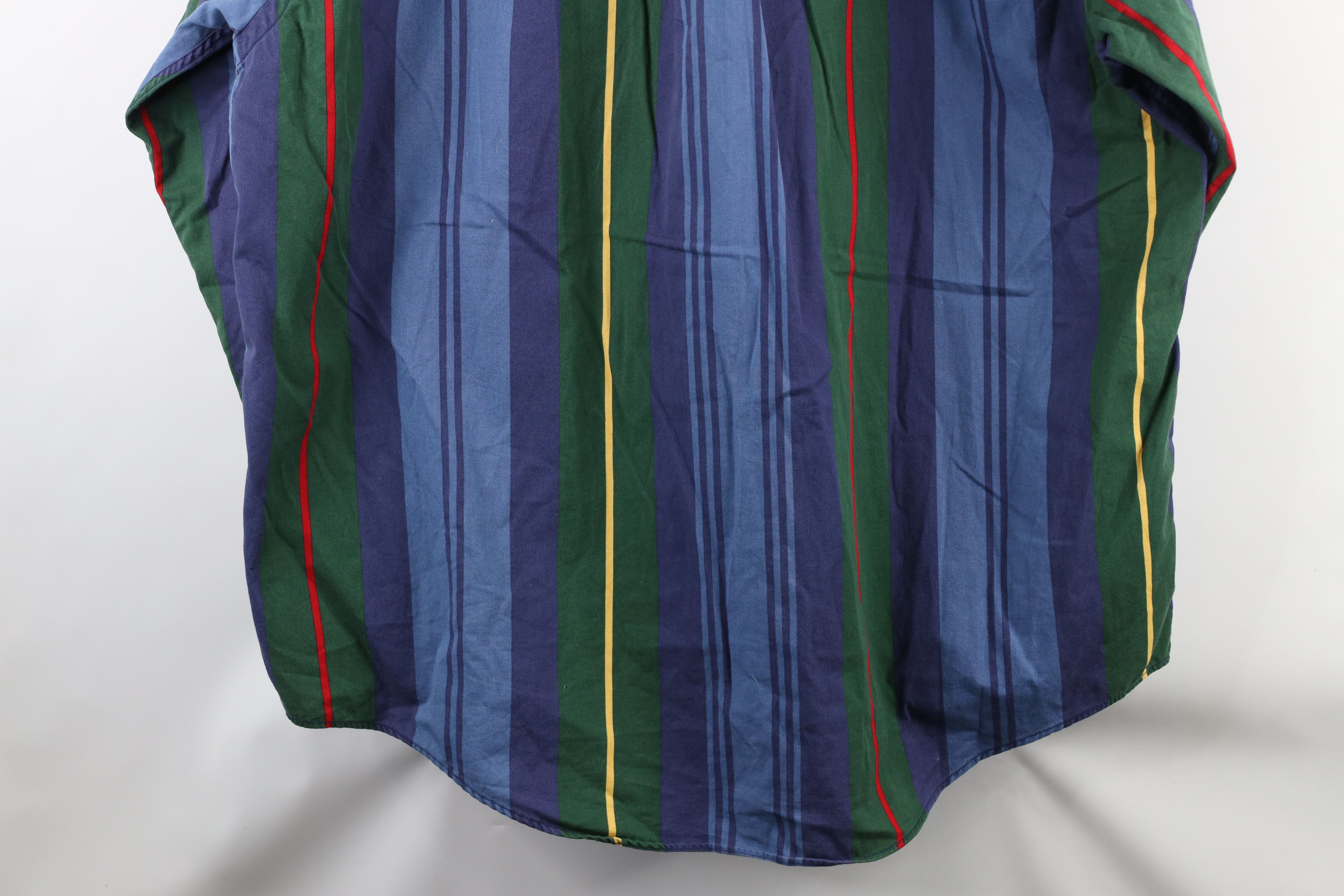 Nautica × Vintage Vintage 90s Nautica Striped Collared Button Down Shirt Size US XL / EU 56 / 4 - 9 Thumbnail