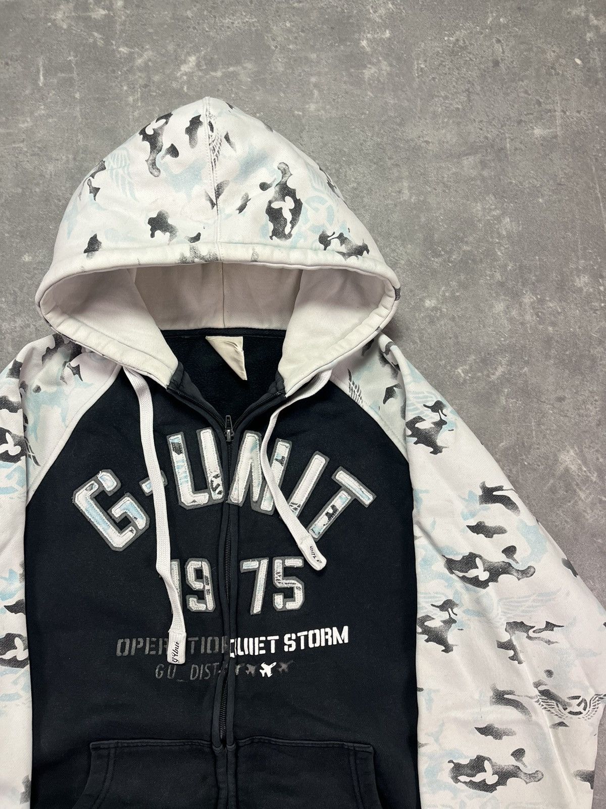 G-Unit G-Unit Big Logo Camo Printed Baggy Heavy Zip Hoodie L XL Size US L / EU 52-54 / 3 - 5 Thumbnail