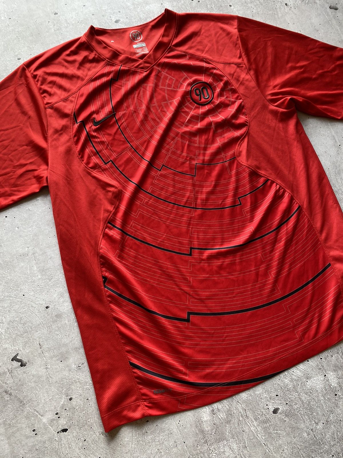 Nike Vintage Nike Total 90 T90 Soccer Jersey Streetwear Y2K Rare Size US L / EU 52-54 / 3 - 1 Thumbnail