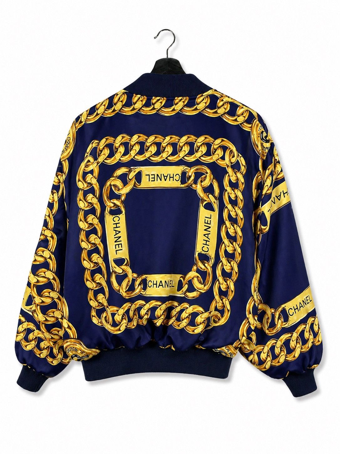 Vintage Vintage Baroque Chain Print Bomber Chanel Inspired Y2K Size US L / EU 52-54 / 3 - 2 Thumbnail