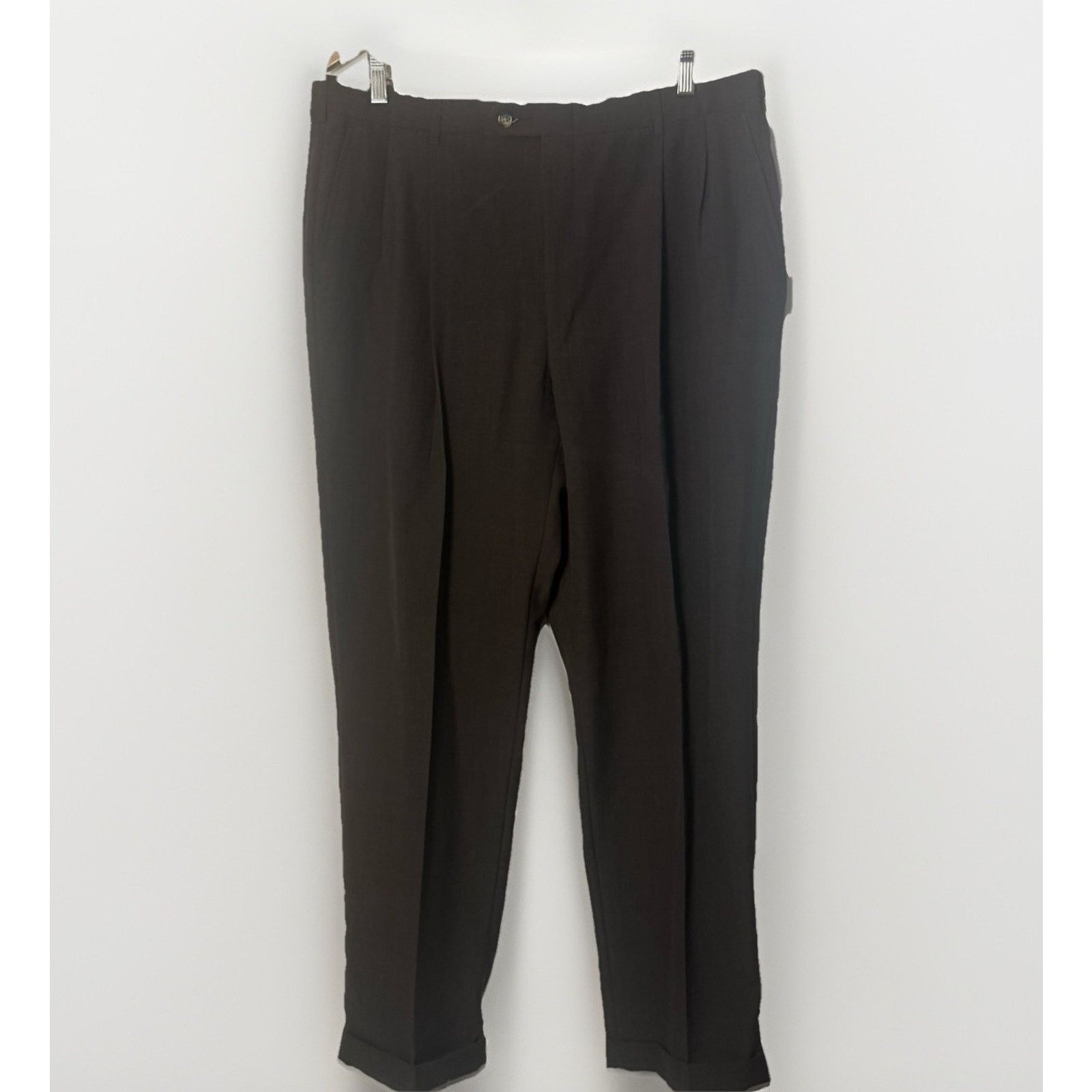 Other Wimbledon Worsted Wool Trousers Brown Career Office Preppy Size US 38 / EU 54 - 1 Thumbnail