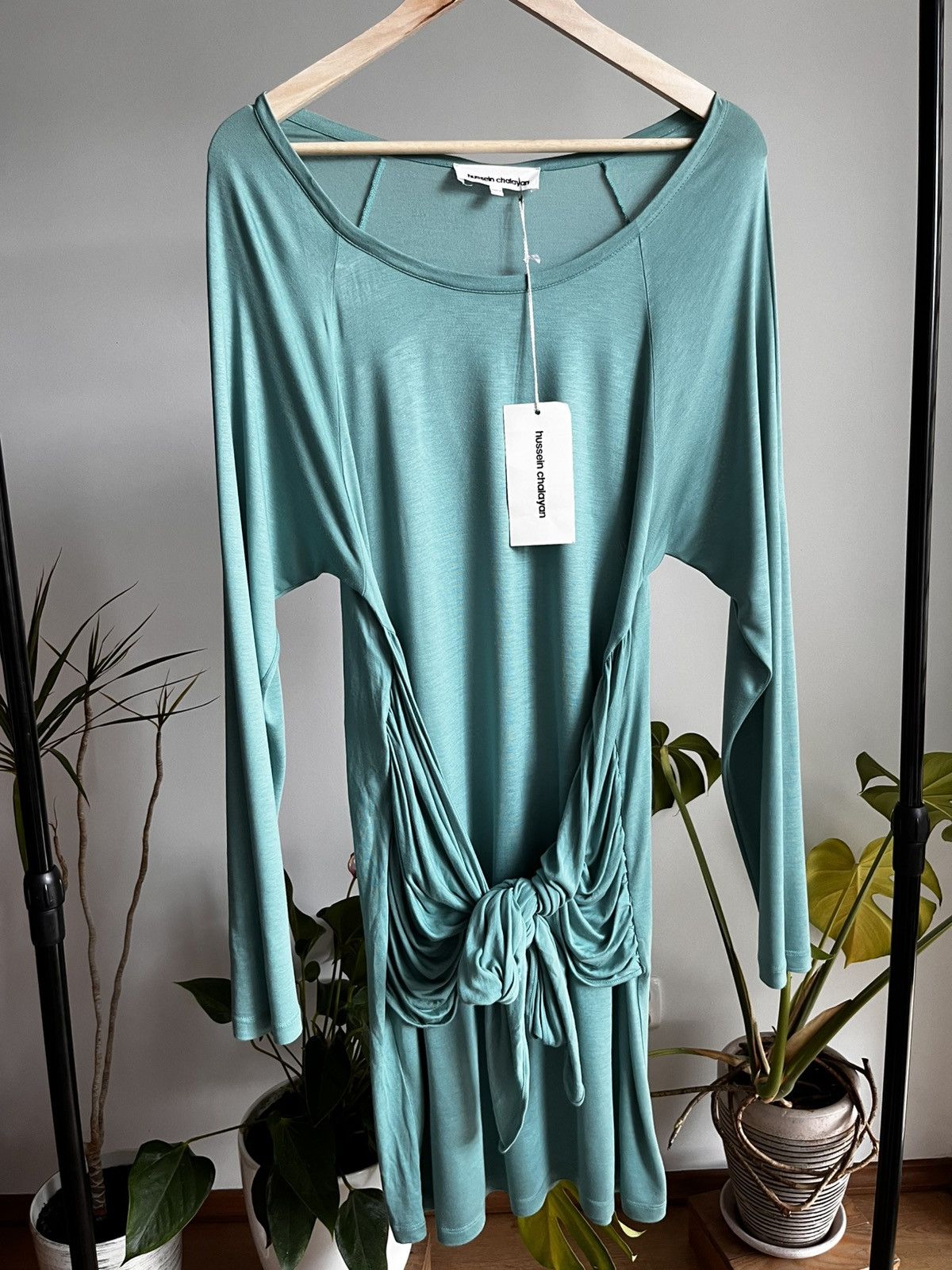 Hussein Chalayan Archive brand new Hussein Chalayan SS09 knot jade dress:m Size M / US 6-8 / IT 42-44 - 1 Thumbnail
