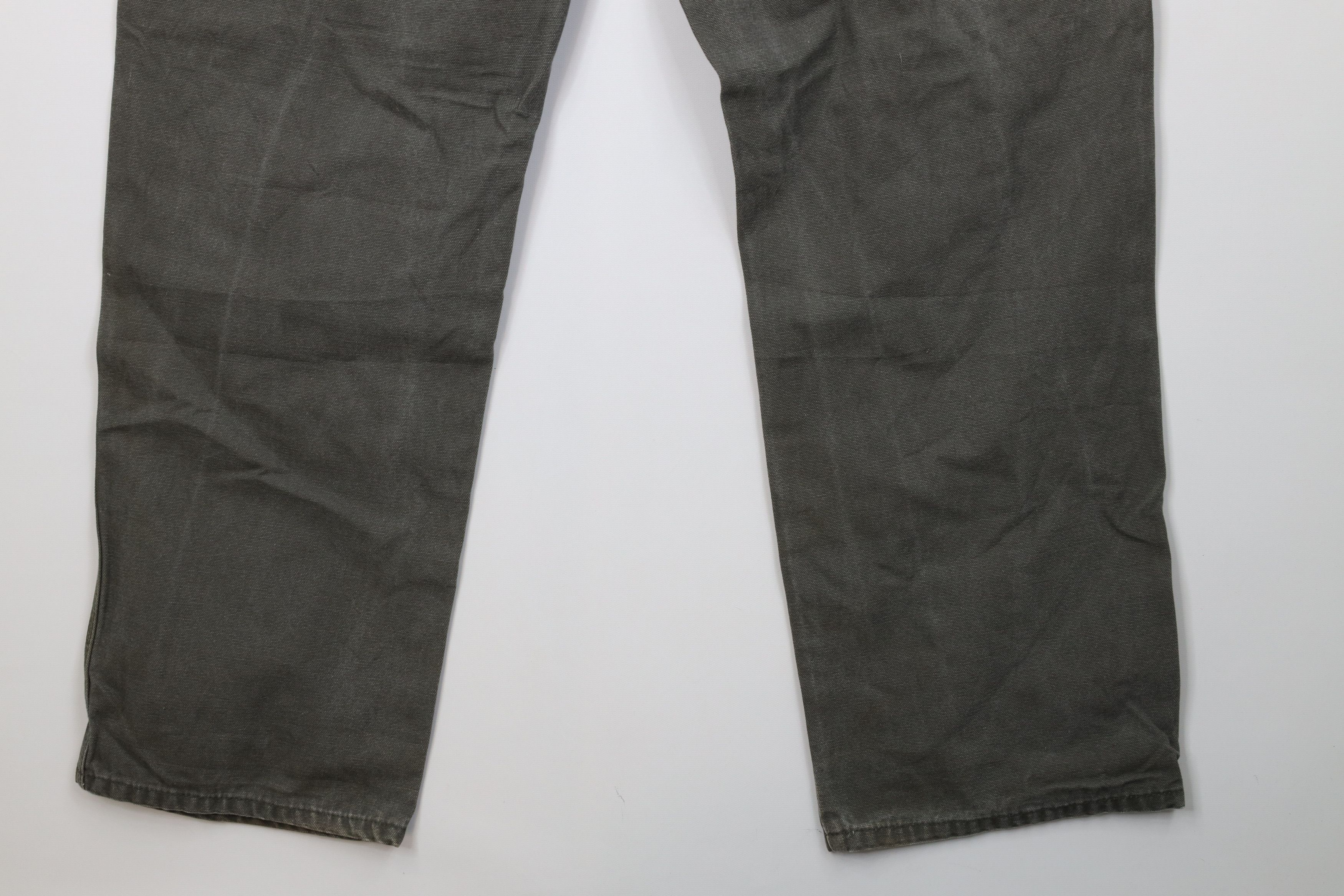 Dickies Vintage Y2K Dickies Canvas Wide Leg Dungaree Pants Green Size US 36 / EU 52 - 12 Thumbnail