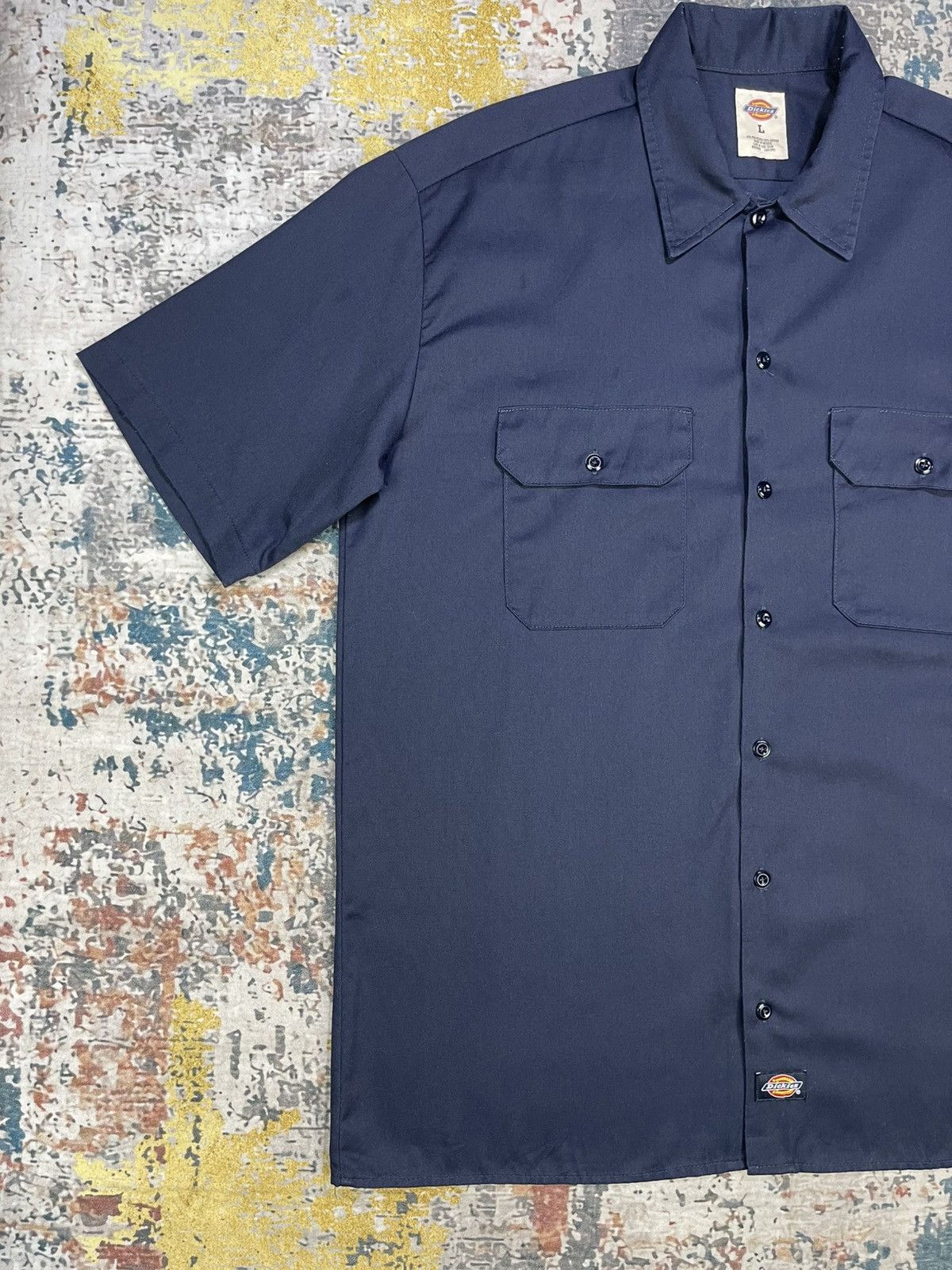 Dickies Vintage Dickies Back Graphic Button Down Work Shirt Size US L / EU 52-54 / 3 - 3 Thumbnail