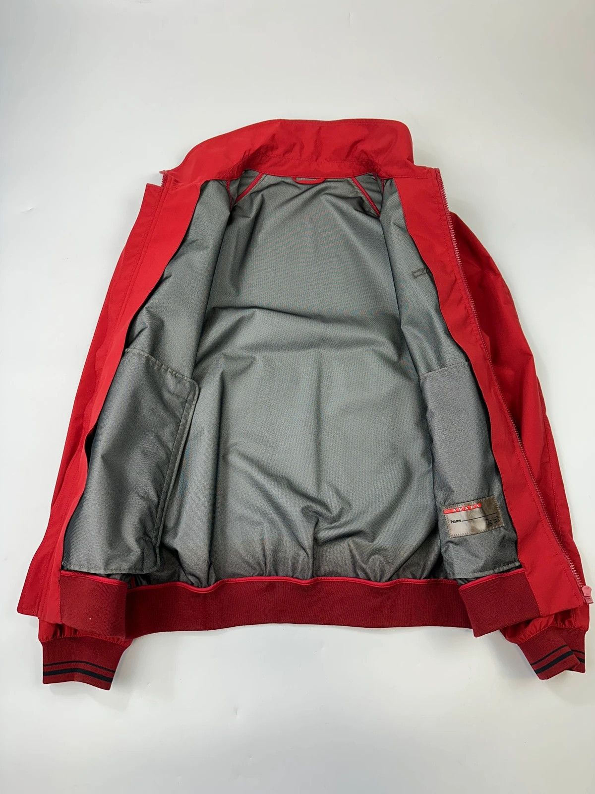 Prada Prada Sport FW2014 Red Nylon Light Bomber Waterproof Jacket Size US XL / EU 56 / 4 - 7 Thumbnail