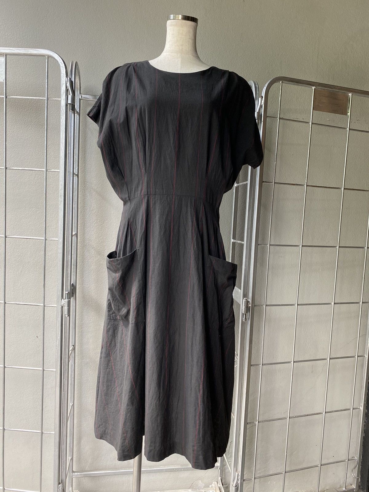Y's × Yohji Yamamoto Y's Yohji Yamamoto Vintage Black Pocket Dress Size M / US 6-8 / IT 42-44 - 15 Thumbnail