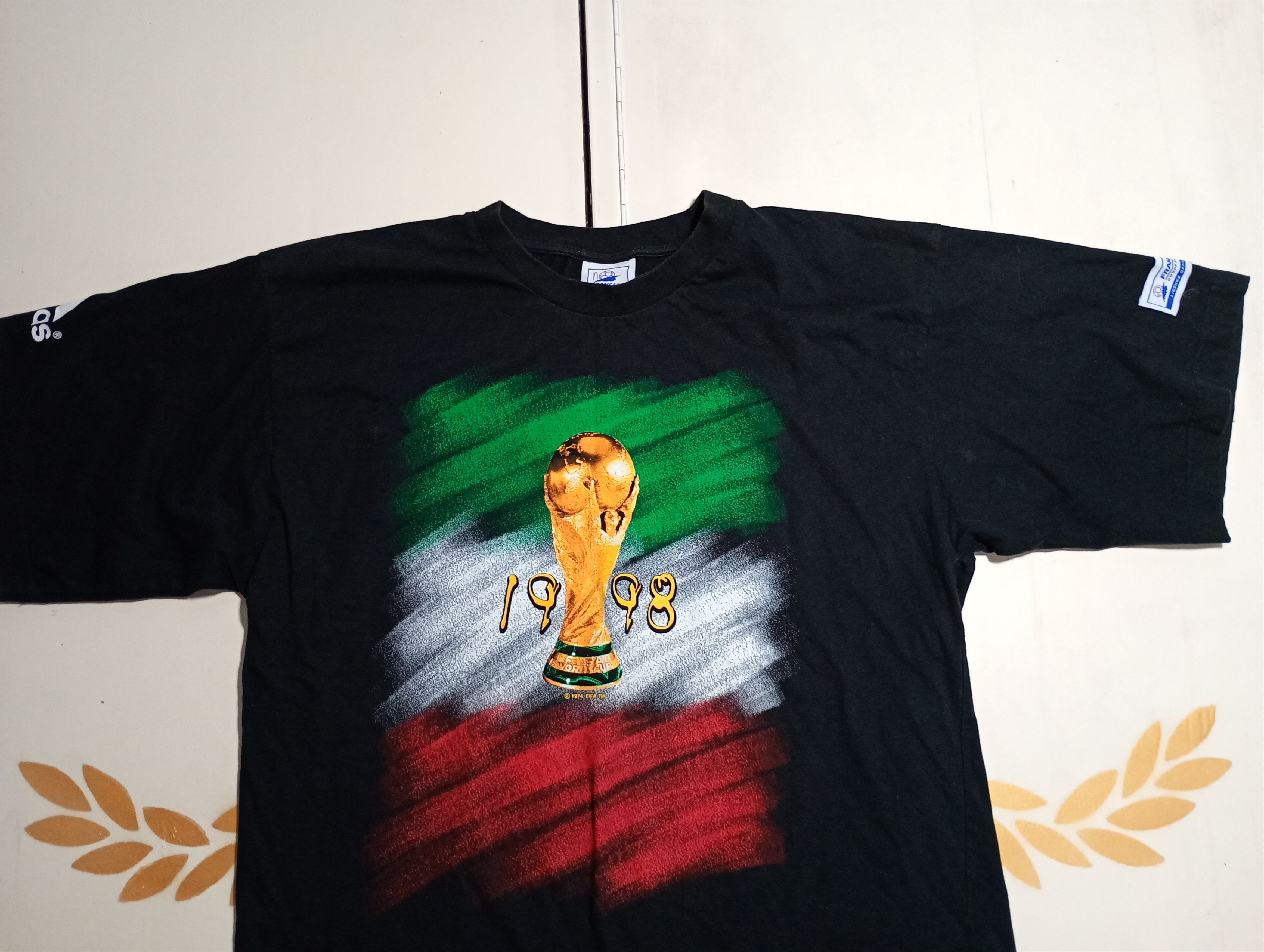 Adidas Adidas France 98 CUP T -Shirt Vintage Size US XL / EU 56 / 4 - 4 Thumbnail