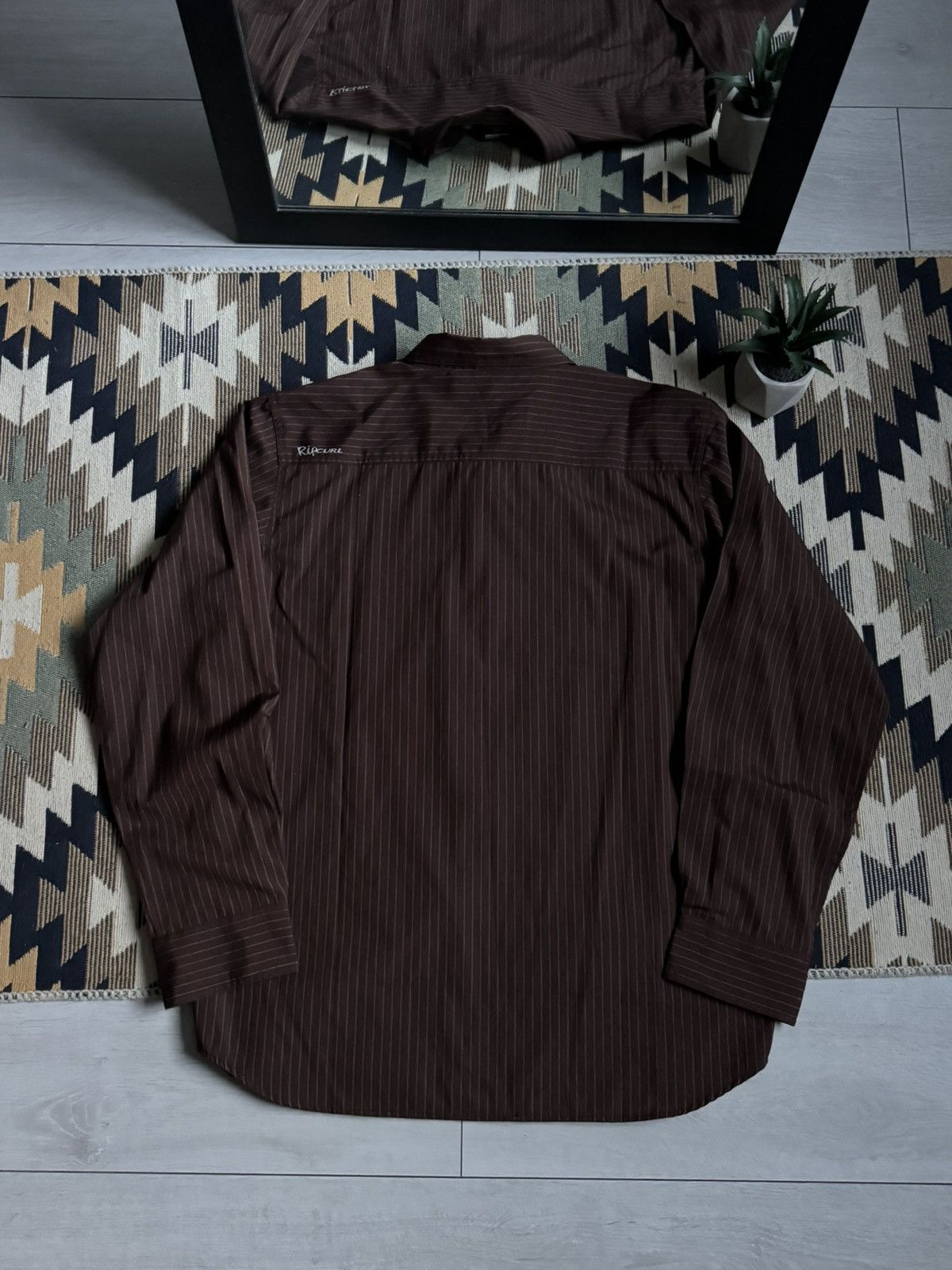 Rip Curl Vintage Rip Curl Hype Brown Stripped Button Up Shirt Size US M / EU 48-50 / 2 - 10 Thumbnail
