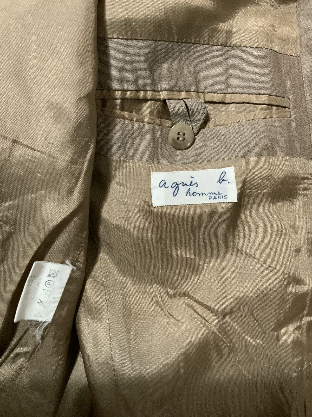 Vintage Vintage Agnes B Homme Paris Made In France Blazer Jacket Size US S / EU 44-46 / 1 - 4 Thumbnail