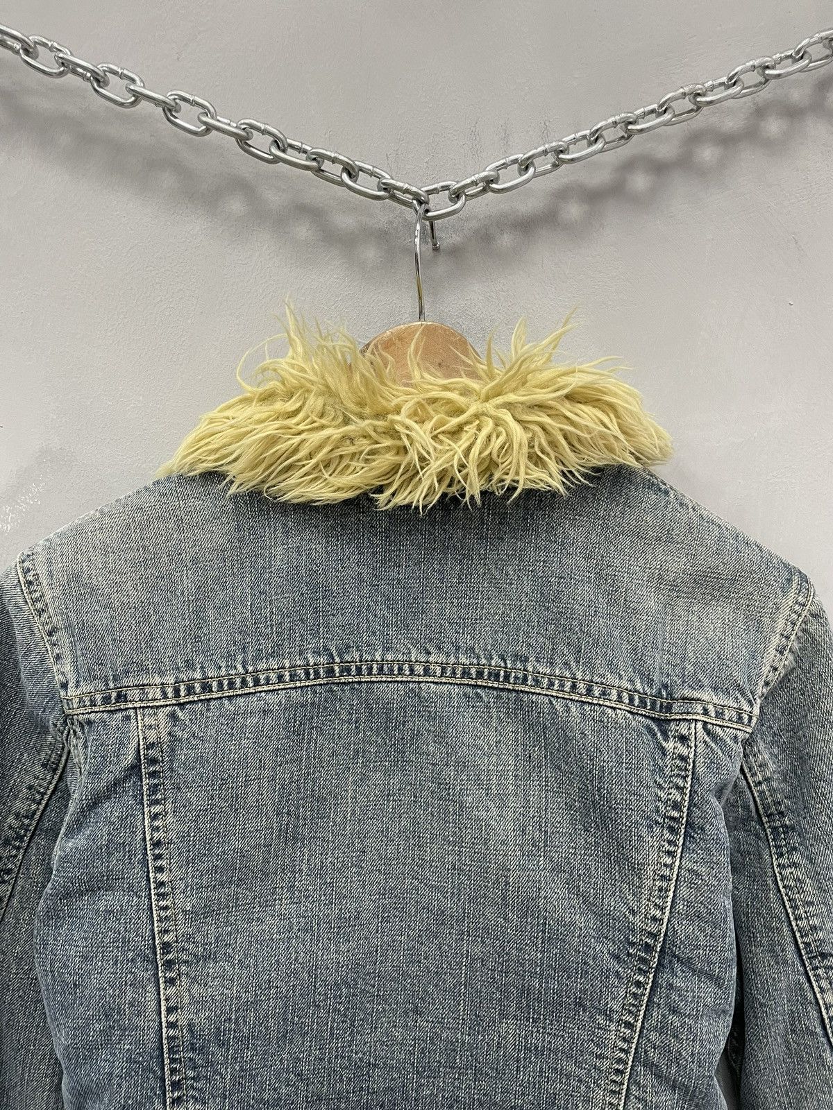 Diesel Diesel Faux Fur Denim Jacket Y2K hysteric glamour Style Size S / US 4 / IT 40 - 13 Thumbnail