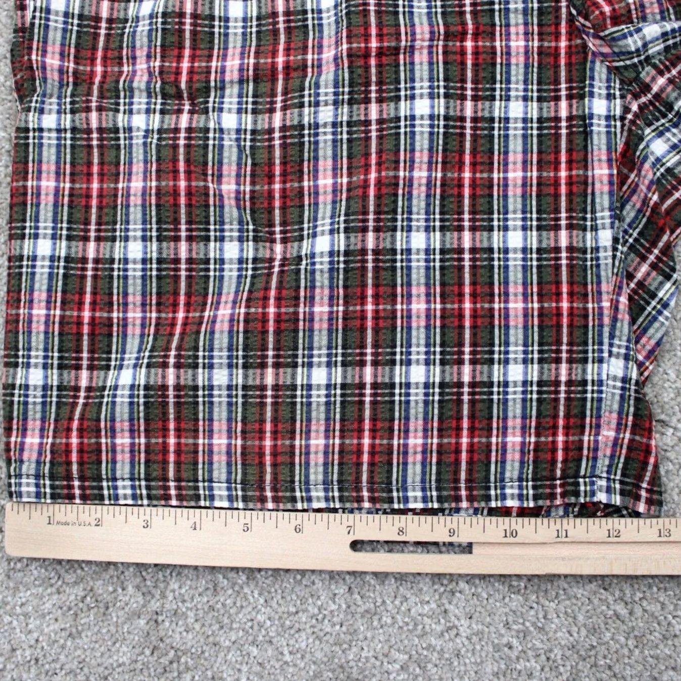 Polo Ralph Lauren Polo Ralph Lauren Shorts Mens 36 Red/Green/White Plaid Cotton Chino 9" Inseam Size US M / EU 48-50 / 2 - 5 Thumbnail