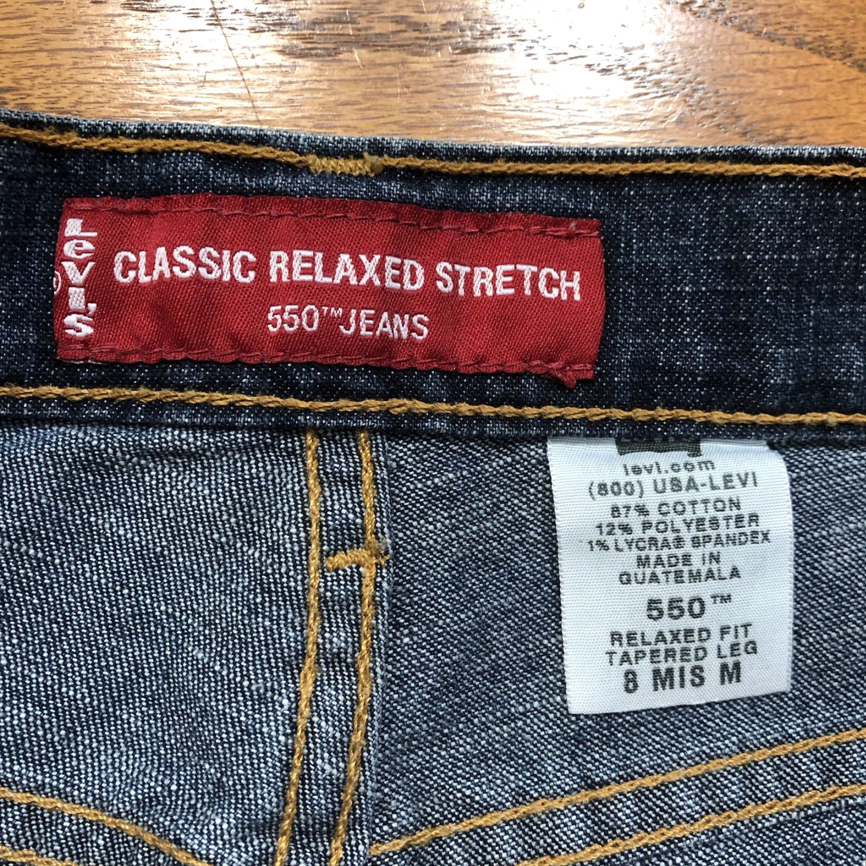 Levi's VINTAGE Levi's Jeans 550 Relaxed Mom Tapered High Rise 8 29in 32in Inseam Blue Denim Ladies Womens Size 29" - 6 Thumbnail