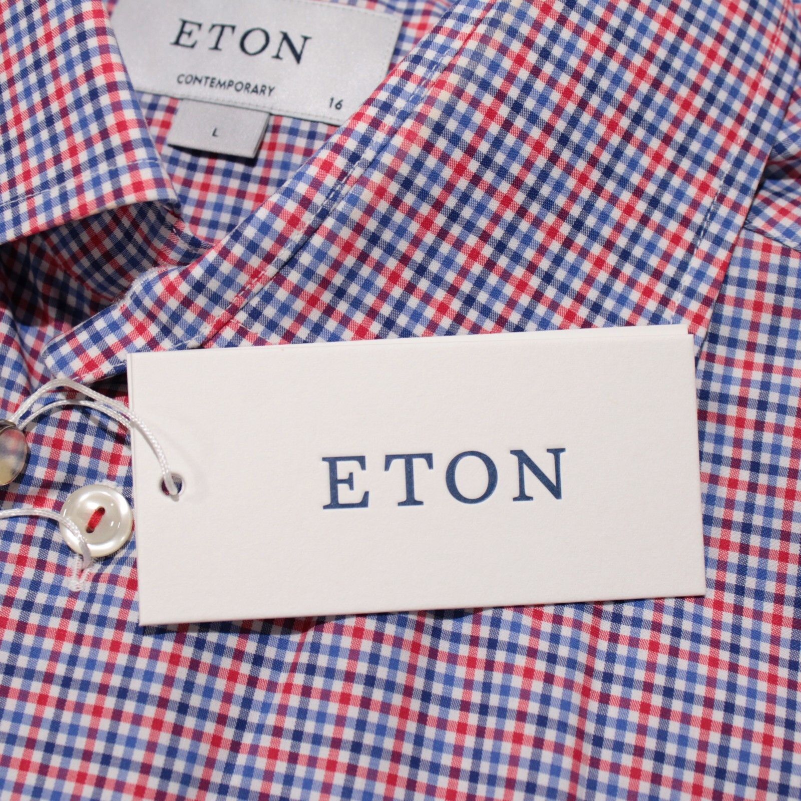 Eton Eton New with tags Shirt Size L US In Red Size US L / EU 52-54 / 3 - 2 Thumbnail