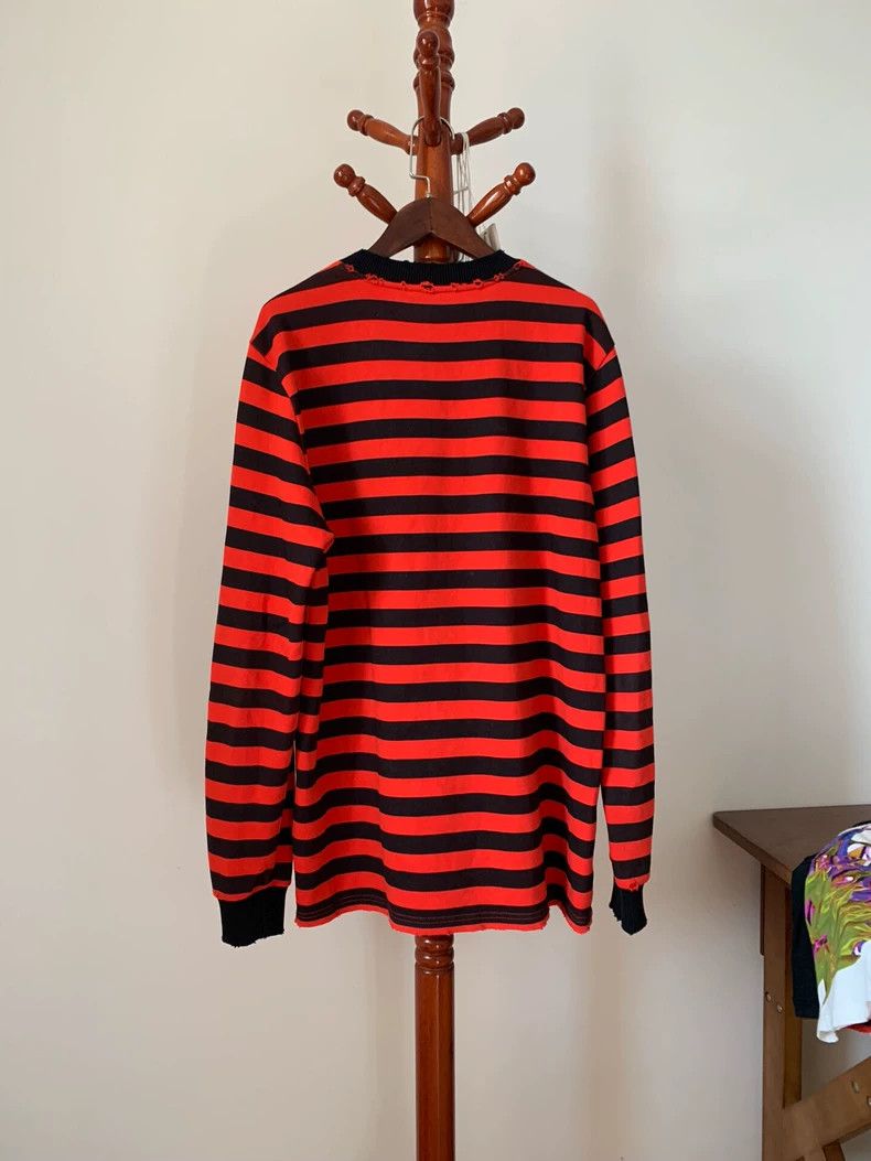 Givenchy Givenchy GVC Destroyed Stripe Hoodie with Skull Element Pri Size US XS / EU 42 / 0 - 2 Thumbnail