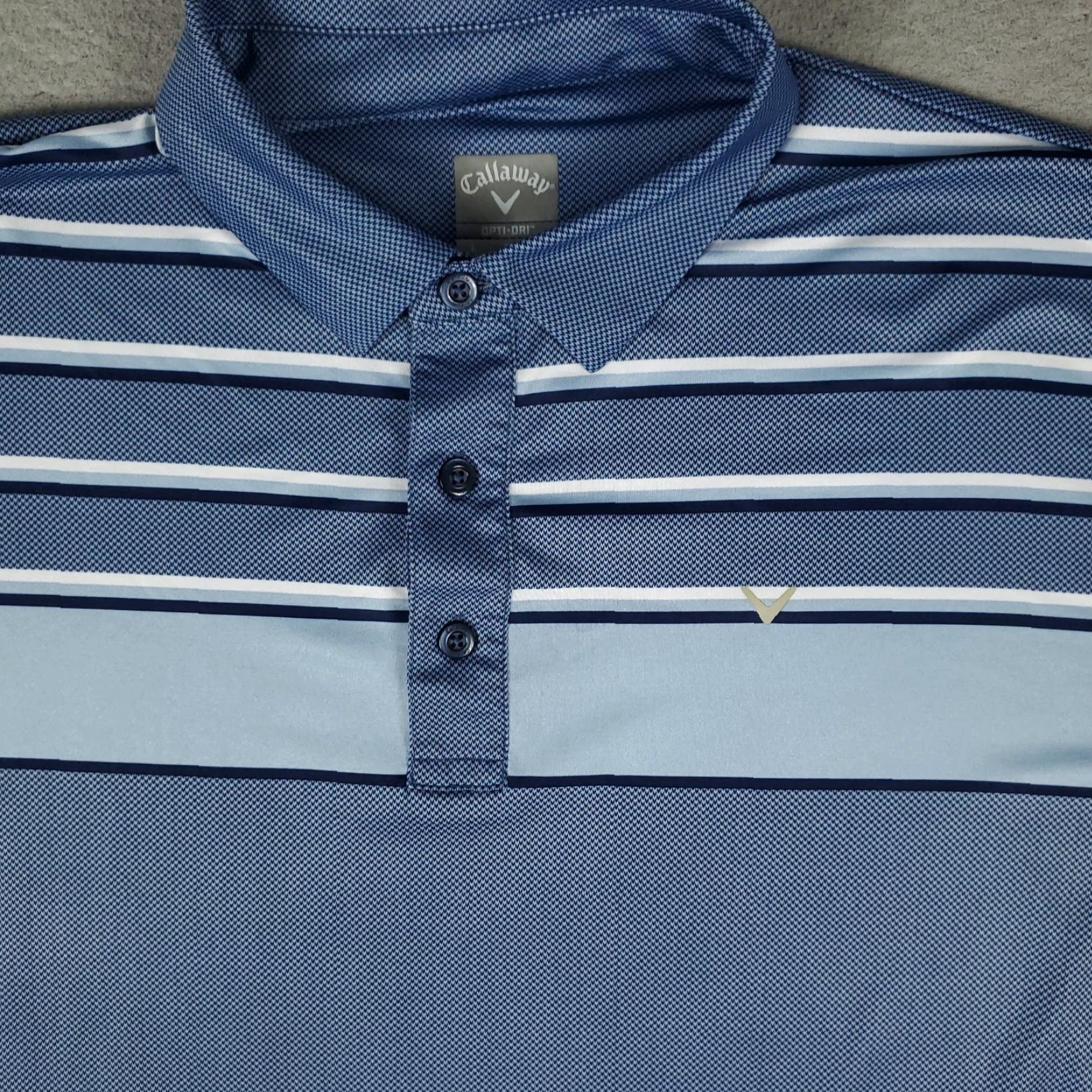 Callaway Callaway Polo Shirt Mens L Blue Opti Dri Fit Golf Short Sleeve Polo Day/Season Sports Size US L / EU 52-54 / 3 - 2 Thumbnail