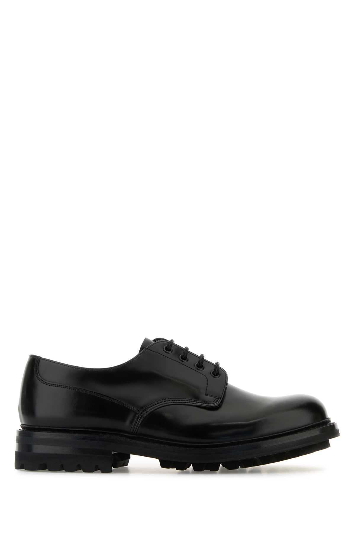 Church's Black Leather Mc Neil Lw Lace-Up Shoes Size US 7 / EU 40 - 1 Thumbnail