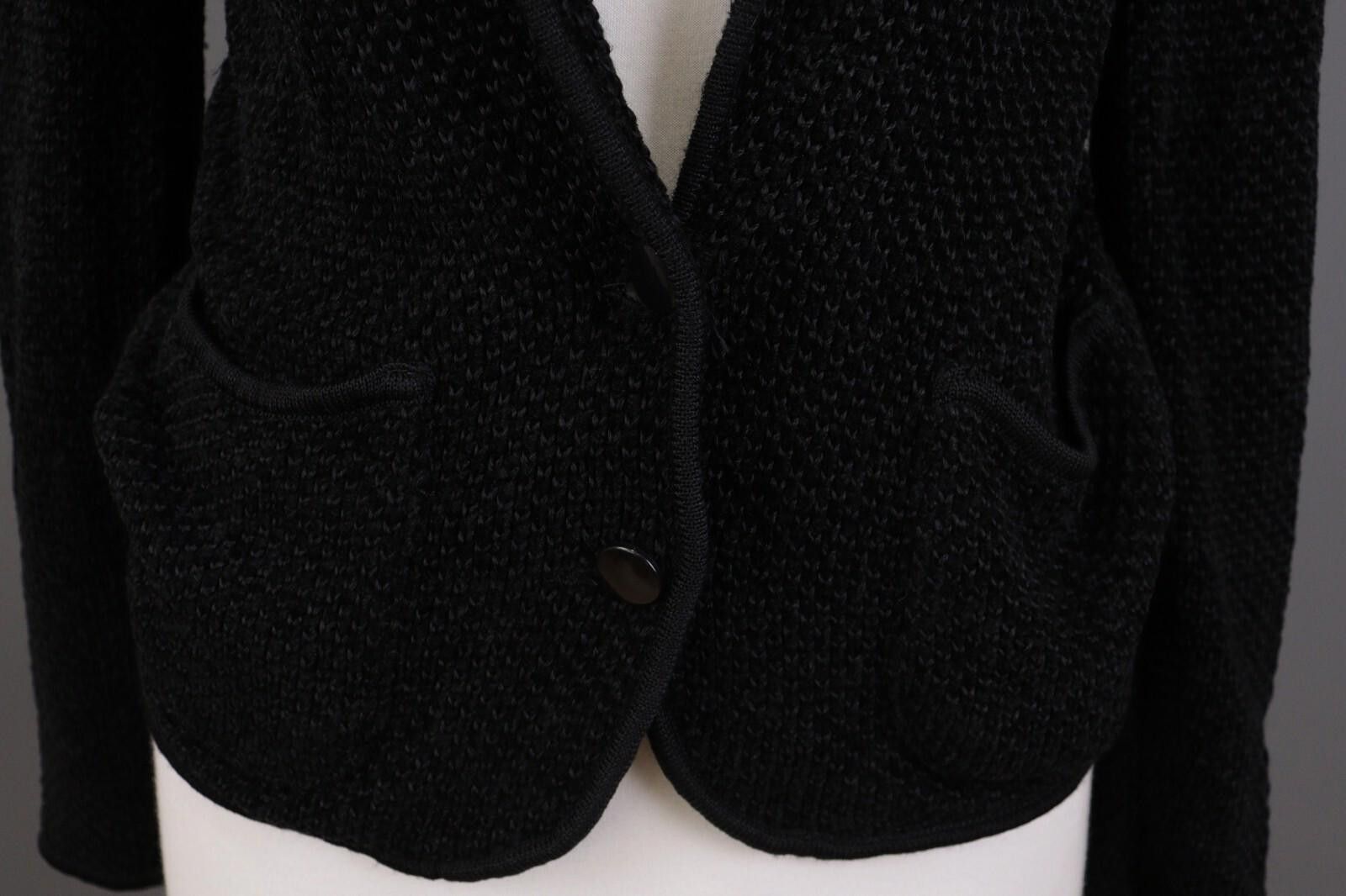 Christian Dior Monsieur Mondi Black Cable Knit Pockets 2 Button Sweater Size 38 / M Size M / US 6-8 / IT 42-44 - 5 Thumbnail