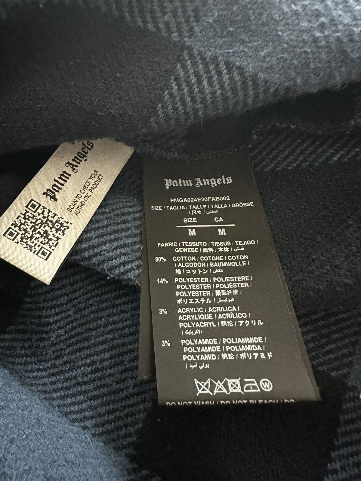 Palm Angels Palm Angels Back Logo Flannel Shirt Size US M / EU 48-50 / 2 - 5 Thumbnail