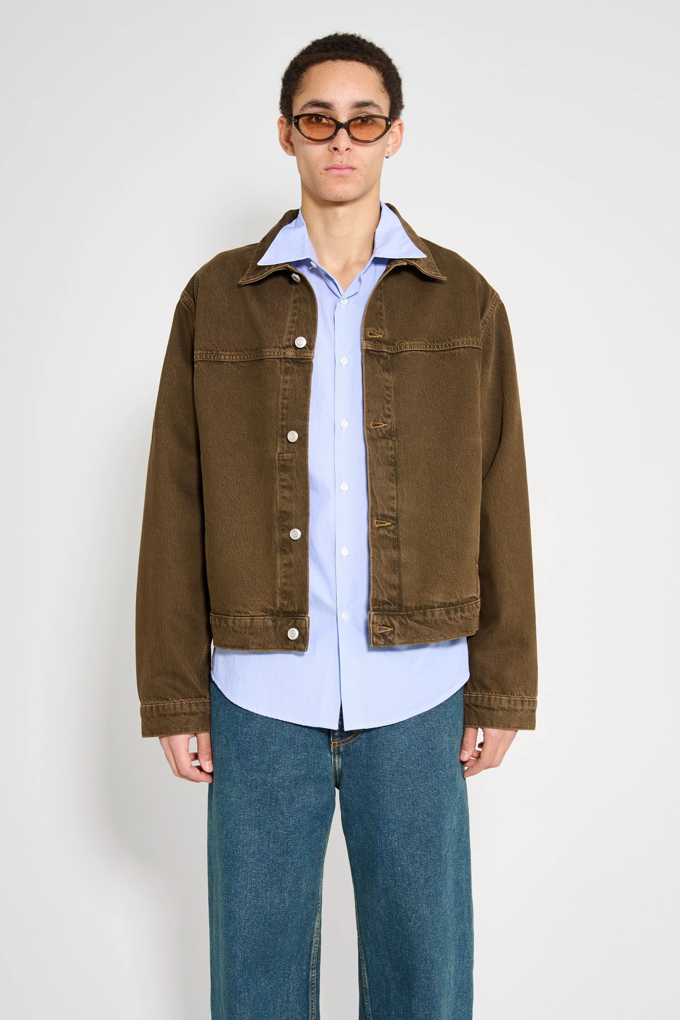 Stussy Trucker Denim Jacket in Mushroom Size US L / EU 52-54 / 3 - 1 Thumbnail
