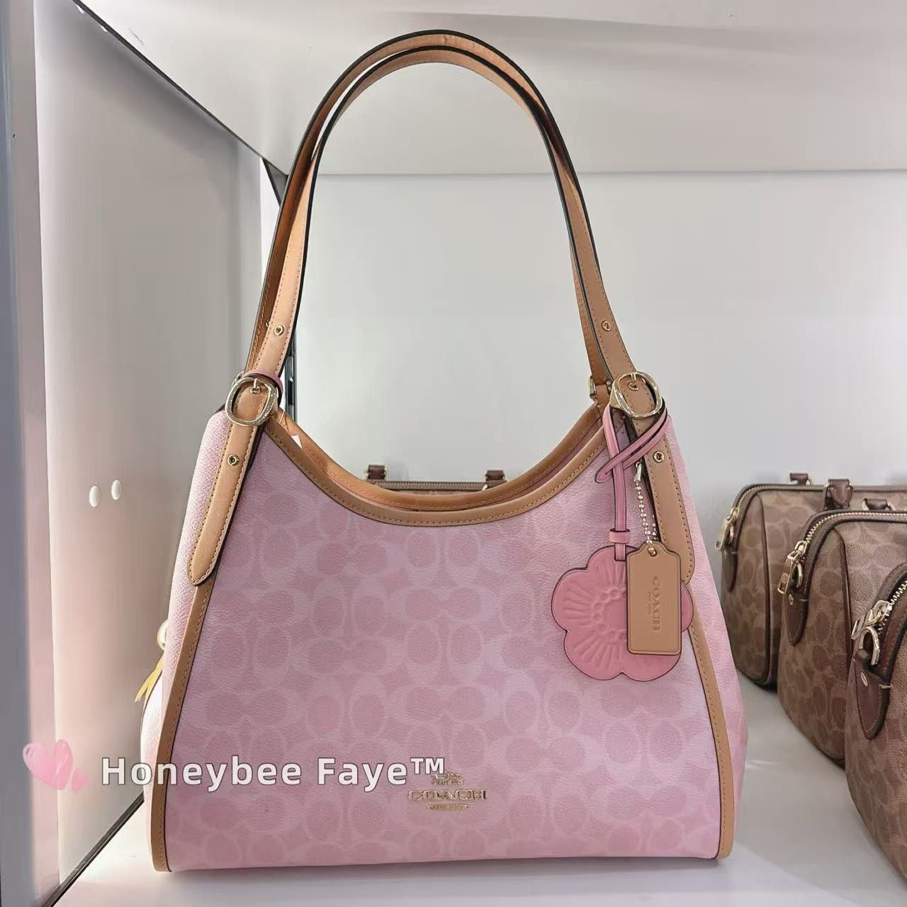 Coach Erin Shoulder Bag In Signature Canvas With Charms CEL13 Size ONE SIZE - 6 Thumbnail