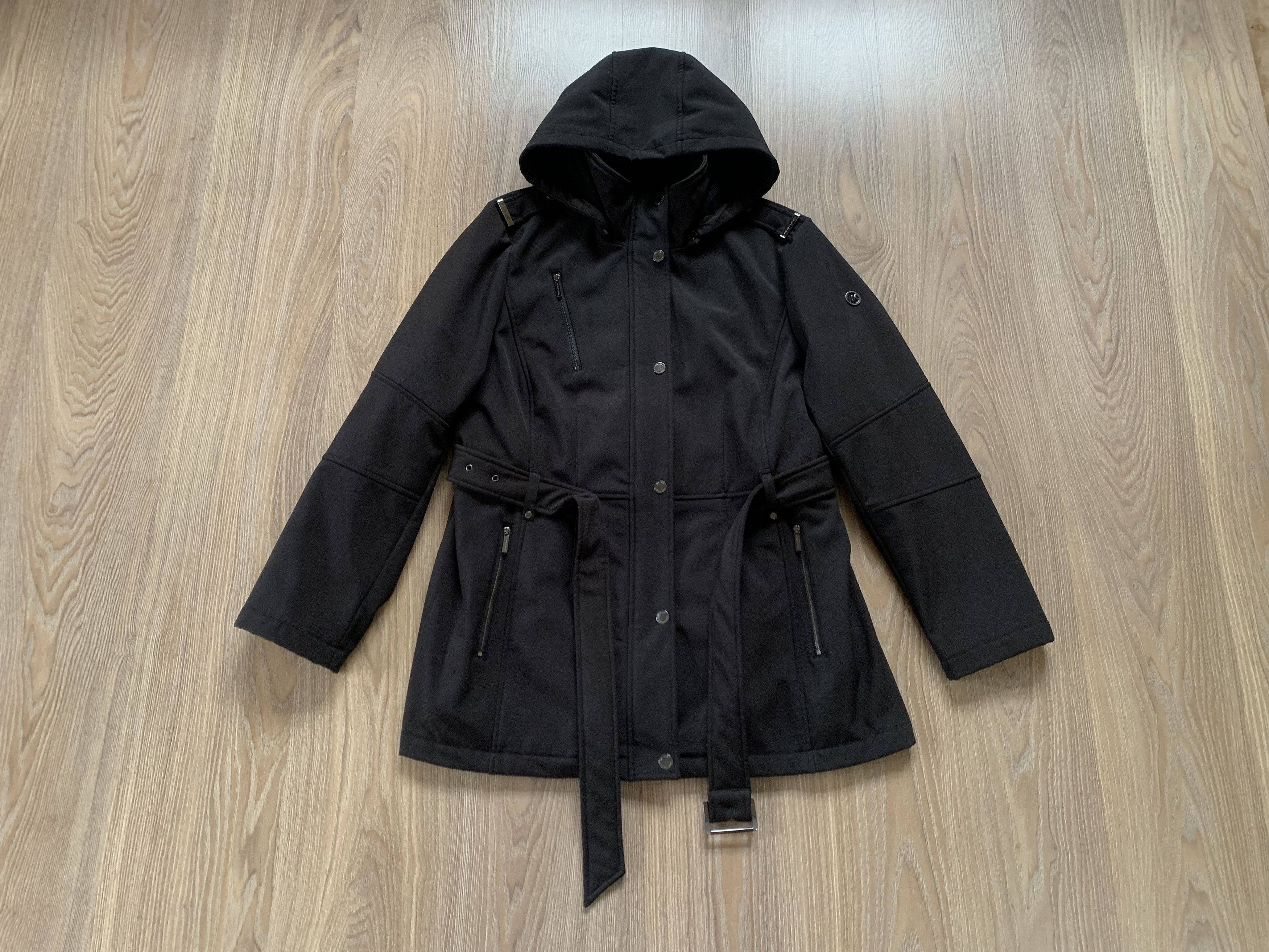 Michael Kors Michael Kors Softshell Hooded Trench Coat With Belt Size XL / US 12-14 / IT 48-50 - 1 Thumbnail