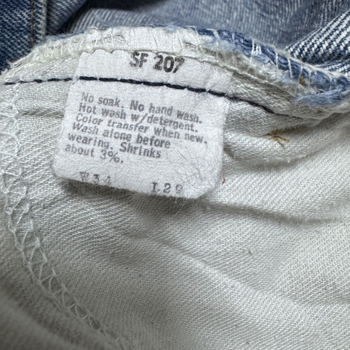 Levi's Vintage 80s Levis 646 Bell Bottom Jeans #8 Orangetab Size US 33 - 16 Thumbnail