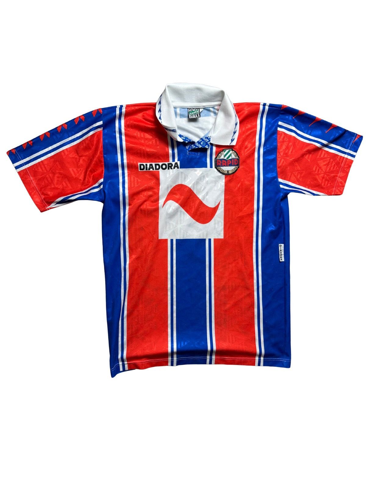 Diadora Vintage 1996 1997 SK Rapid Wien Away Diadora Football 6 Size US L / EU 52-54 / 3 - 1 Thumbnail
